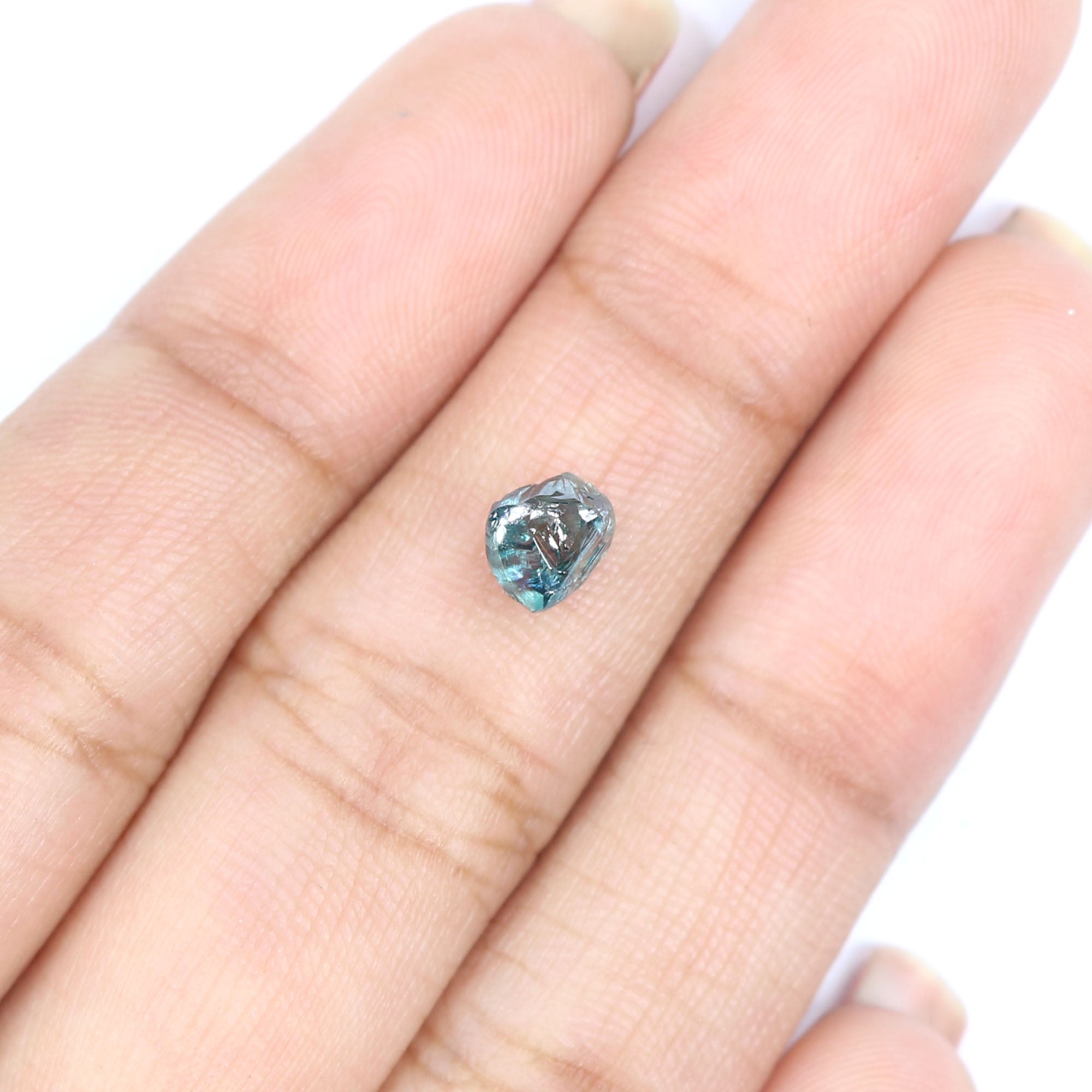 Natural Loose Rough Blue Color Diamond 1.14 CT 5.99 MM Rough Irregular Cut Diamond KDL2322