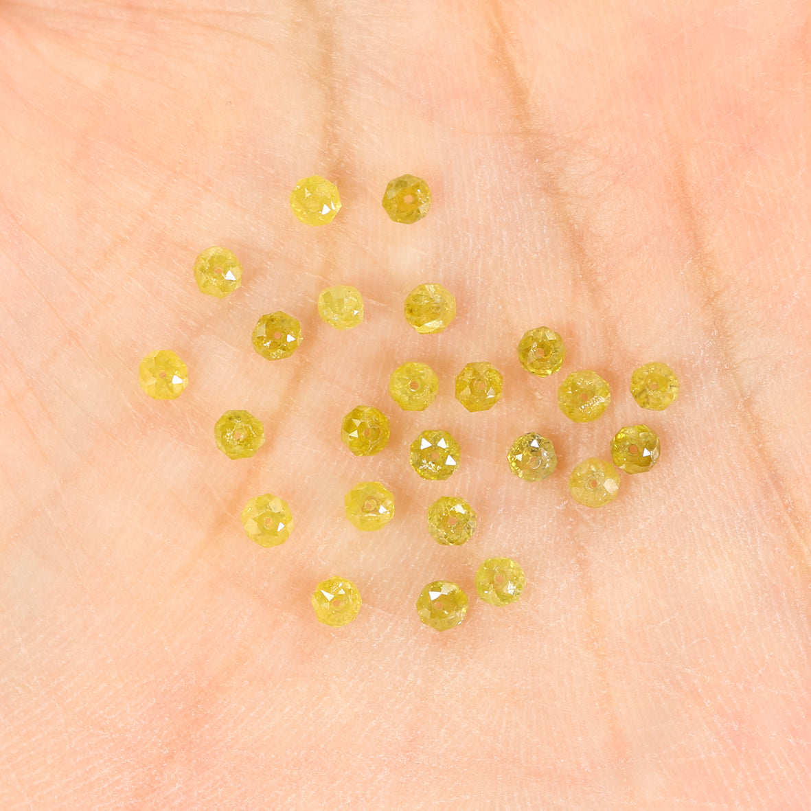 2.28 CT Natural Loose Bead Shape Diamond Yellow Color Bead Cut Diamond 2.30 MM Natural Loose Yellow Color Bead Rose Cut Diamond LQB1710