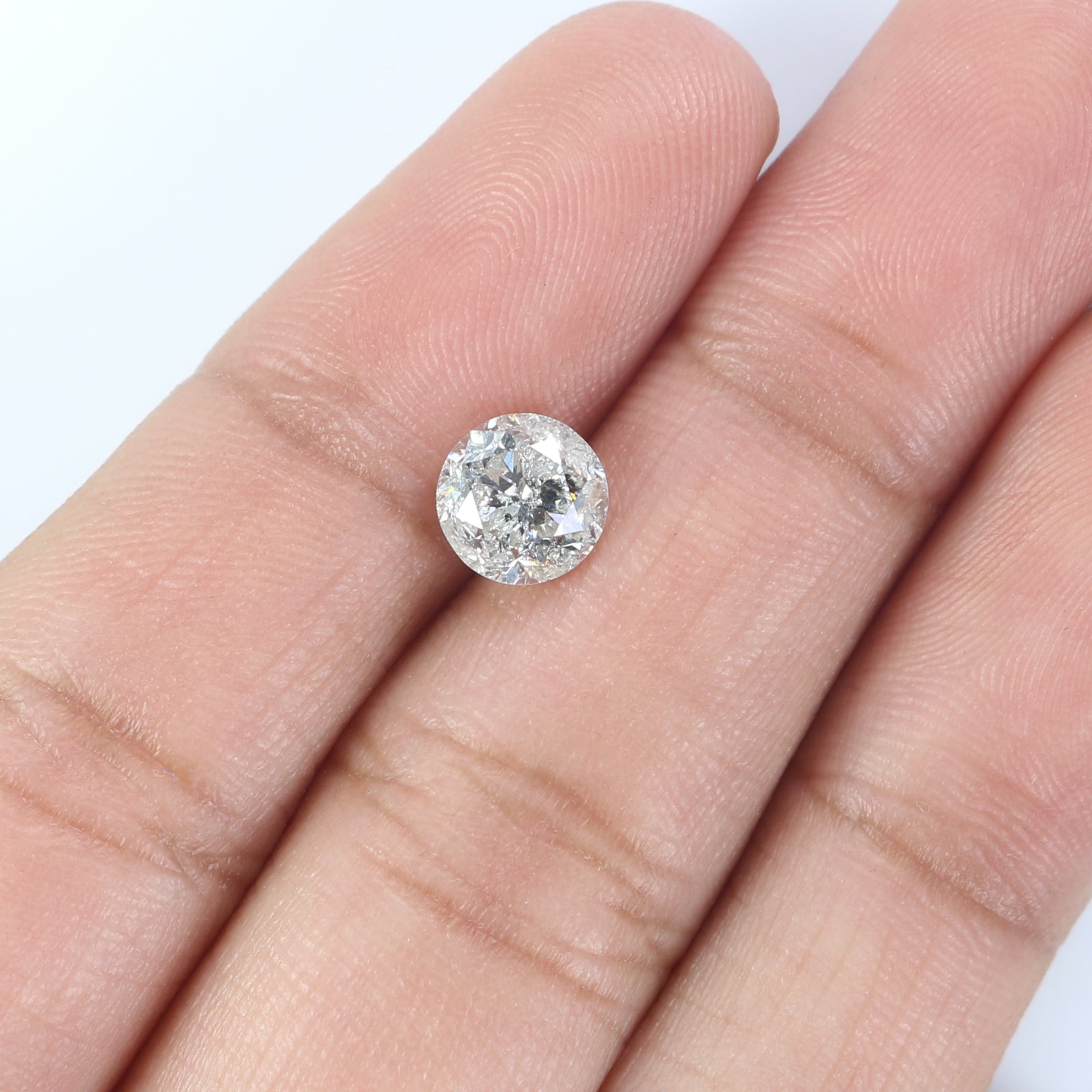 Natural Loose Round Brilliant Cut Diamond White - G Color 1.27 CT 6.45 MM Round Shape Rose Cut Diamond L2579