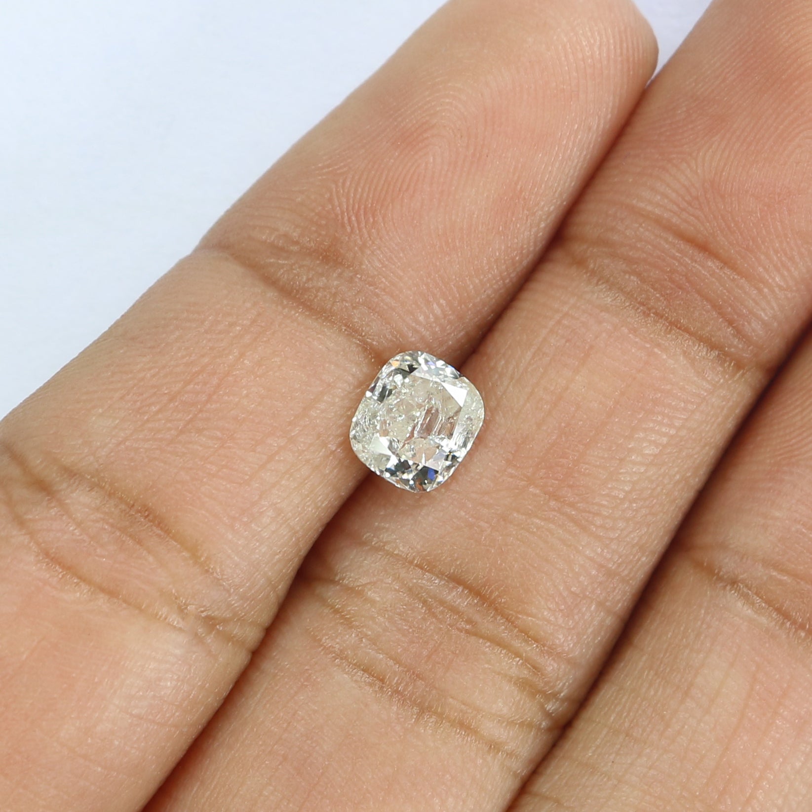 1.04 CT Natural Loose Cushion Shape Diamond White - G Color Cushion Cut Diamond 6.10 MM Natural Loose Cushion Brilliant Cut Diamond LQ2577