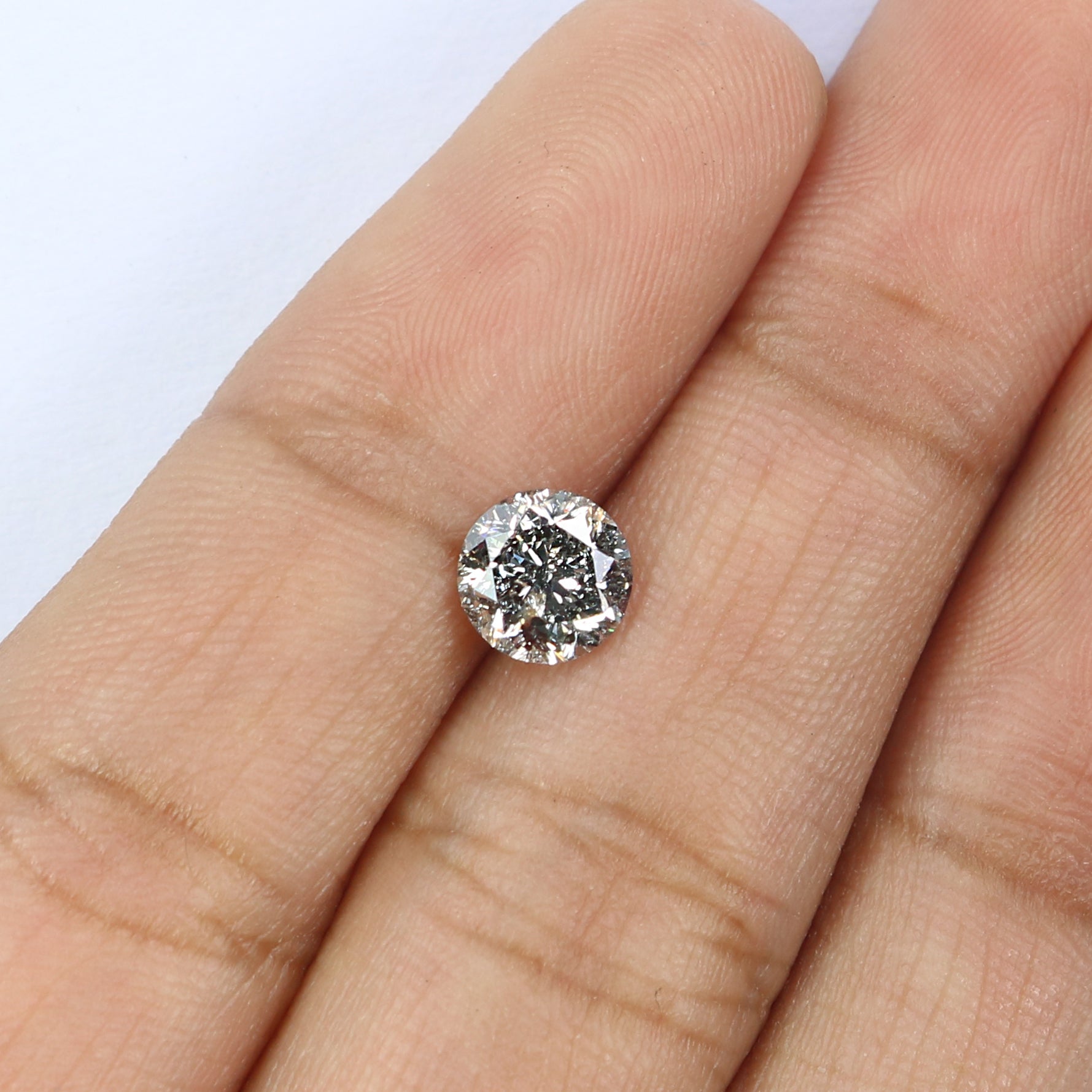 Natural Loose Round Brilliant Cut Diamond White - E Color 0.92 CT 6.00 MM Round Shape Brilliant Cut Diamond L2610