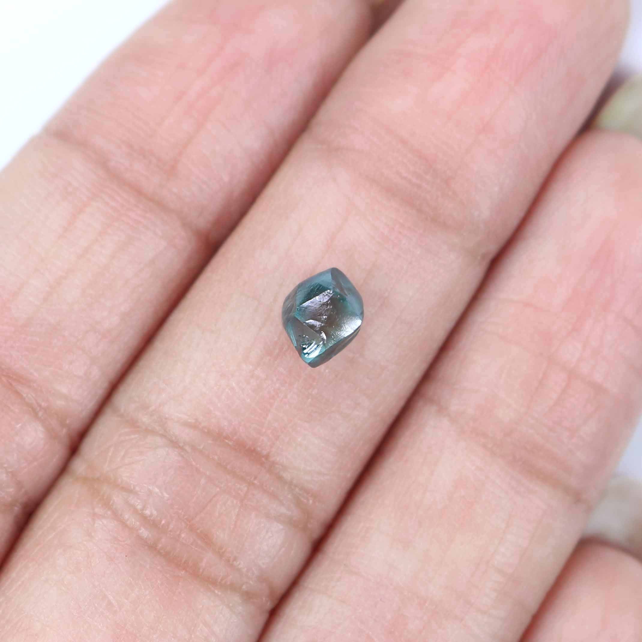 1.05 CT Natural Loose Rough Shape Diamond Blue Color Rough Cut Diamond 6.30 MM Natural Loose Blue Diamond Rough Irregular Cut Diamond QL2344