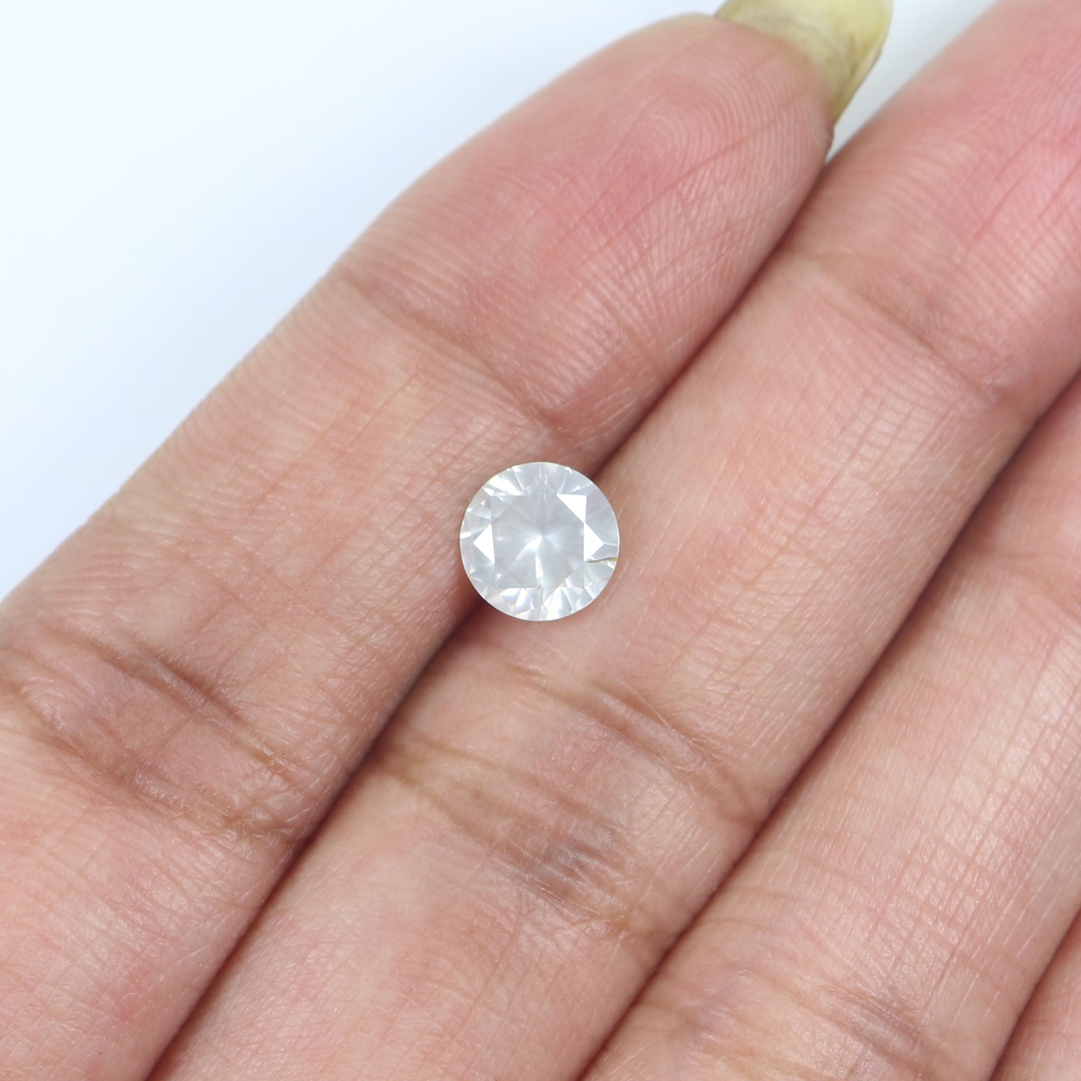 1.02 CT Natural Loose Round Shape Diamond Grey Color Round Cut Diamond 6.60 MM Natural Loose Diamond Round Brilliant Cut Diamond QL2516
