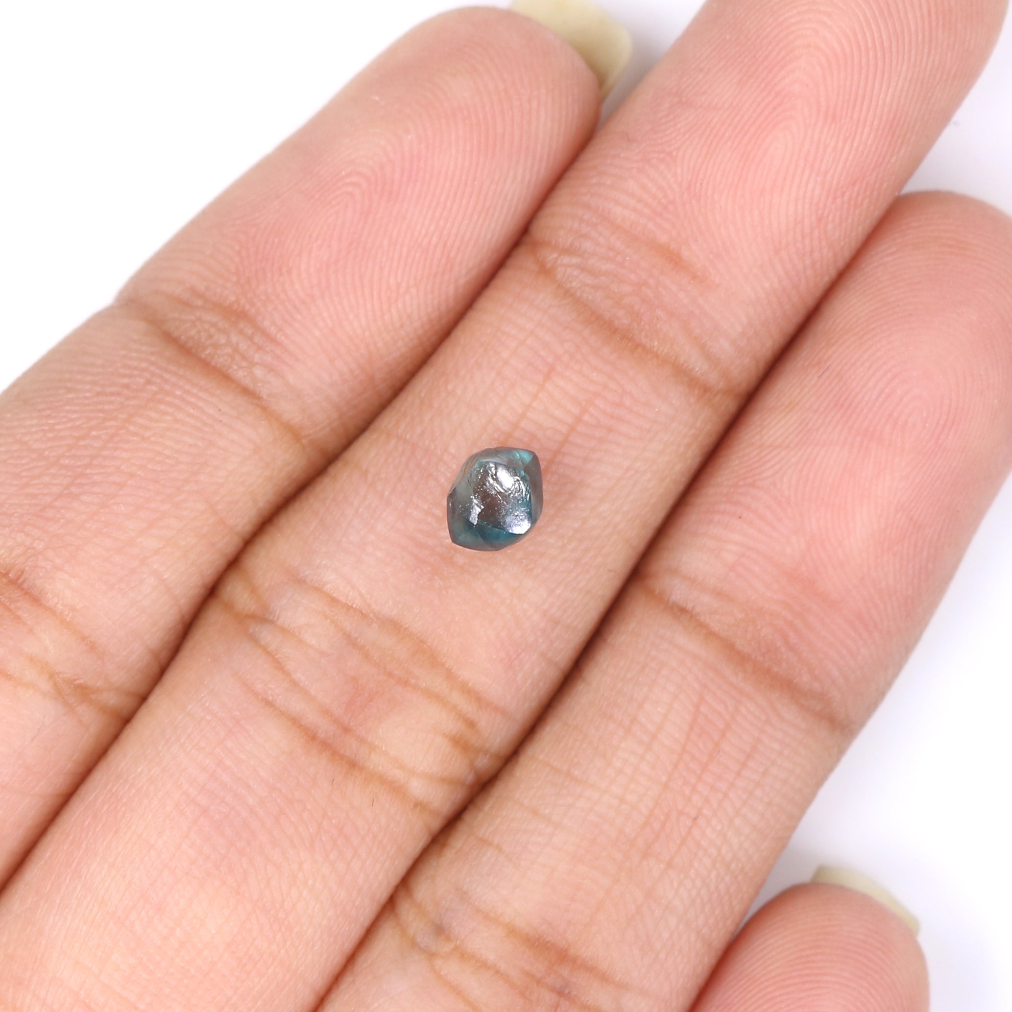 0.79 CT Natural Loose Rough Shape Diamond Blue Color Rough Cut Diamond 5.45 MM Natural Loose Blue Color Diamond Rough Crystal Diamond QL2225