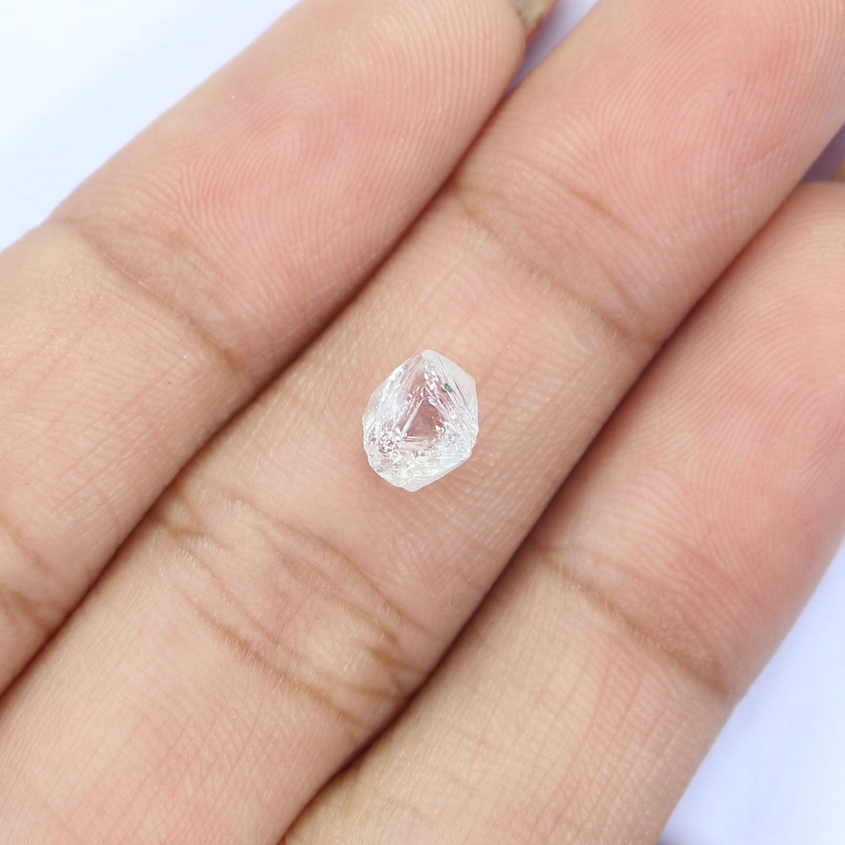 Natural Loose Rough White-F Color Diamond 1.40 CT 6.86 MM Rough Irregular Cut Diamond KDL2496