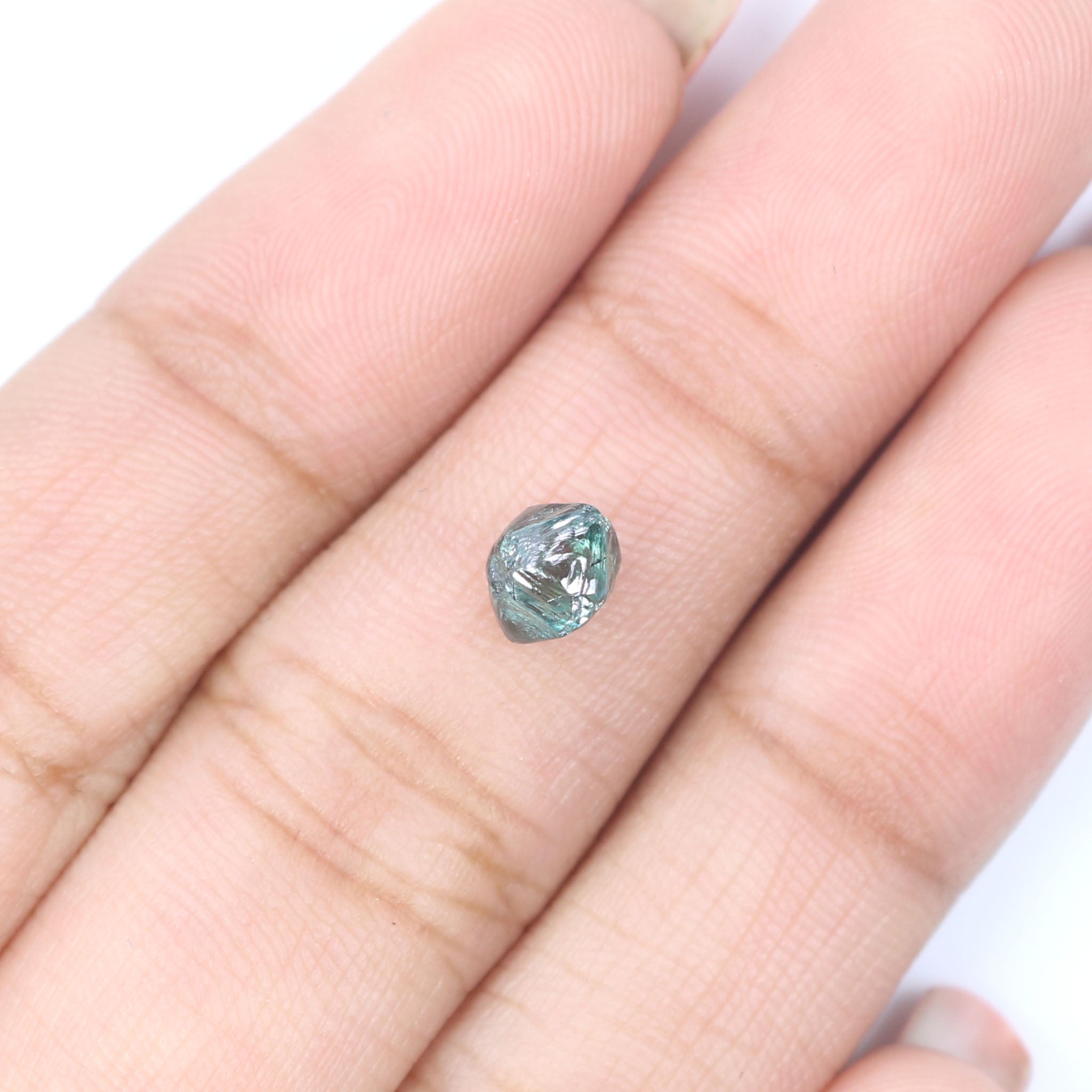 1.01 CT Natural Loose Rough Shape Diamond Blue Color Rough Cut Diamond 5.80 MM Natural Loose Blue Diamond Rough Irregular Cut Diamond QL2323