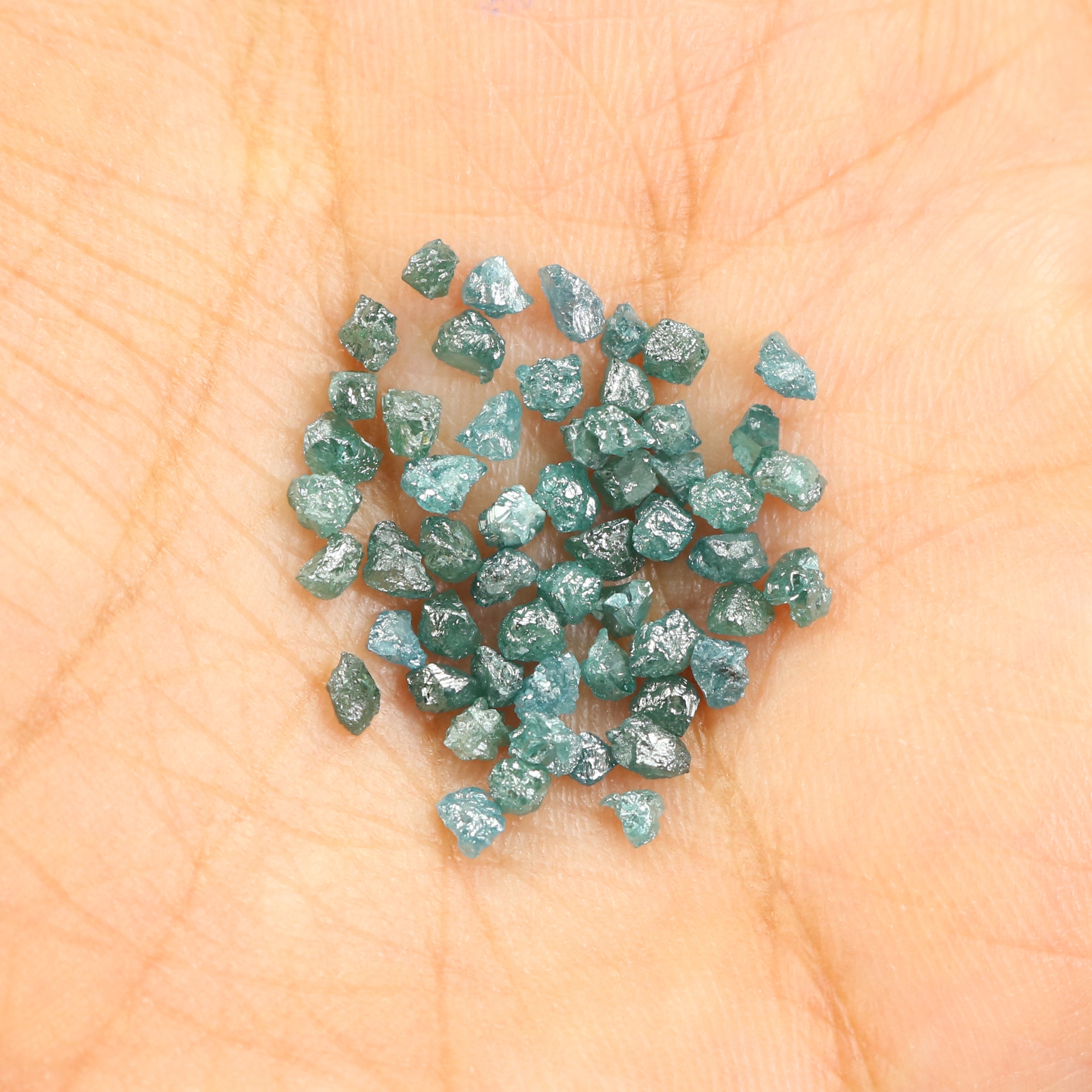 Natural Loose Rough Blue Color Diamond 5.03 CT 2.60 MM Rough Shape Rose Cut Diamond L1694