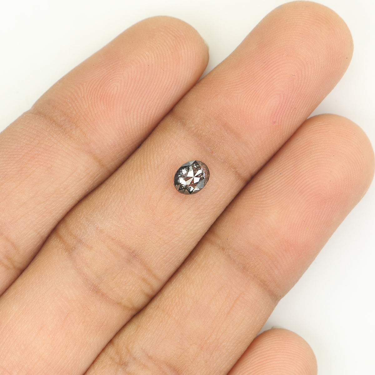 0.37 Ct Natural Loose Oval Shape Diamond Black Color Oval Cut Diamond 5.00 MM Natural Loose Salt And Pepper Oval Shape Diamond LQ1185