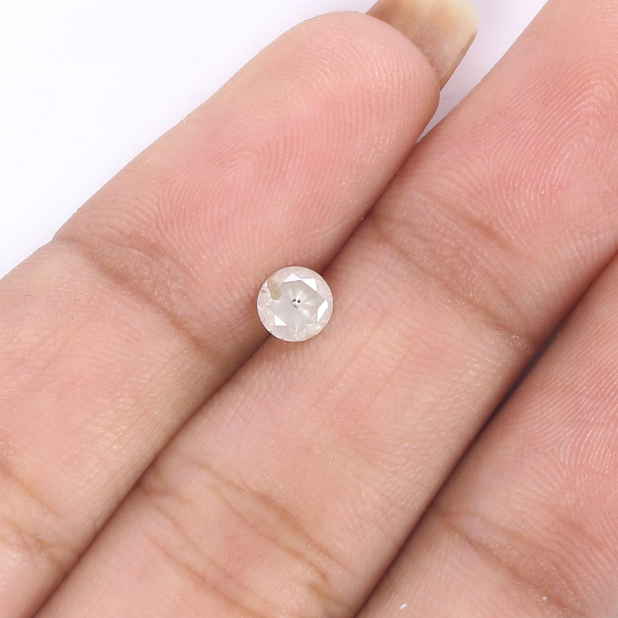 0.38 CT Natural Loose Round Diamond Grey Milky Color Diamond Natural Loose Diamond 4.40 MM Round Brilliant Cut Diamond Round Shape LQ6369