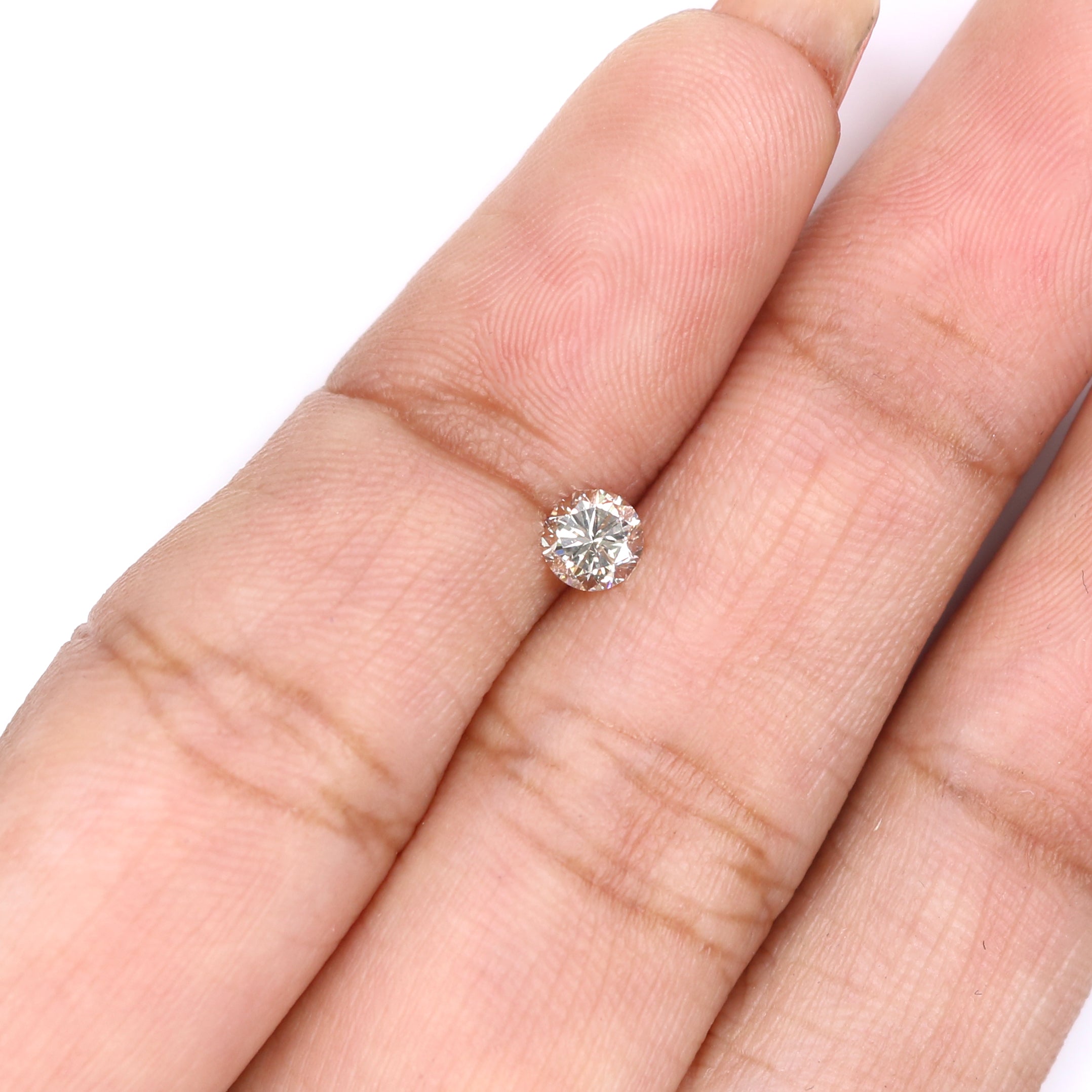 0.30 CT Natural Loose Round Shape Diamond Brown Color Round Cut Diamond 4.10 MM Natural Loose Brown Color Round Brilliant Cut Diamond LQ2173