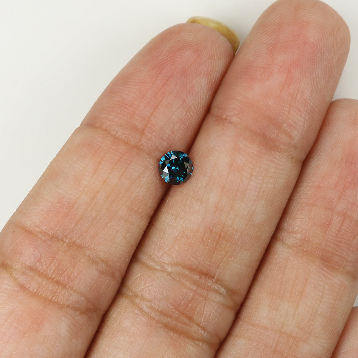 0.30 CT Natural Loose Round Shape Diamond Blue Color Round Cut Diamond 4.35 MM Natural Blue Color Diamond Round Brilliant Cut Diamond LQ1881