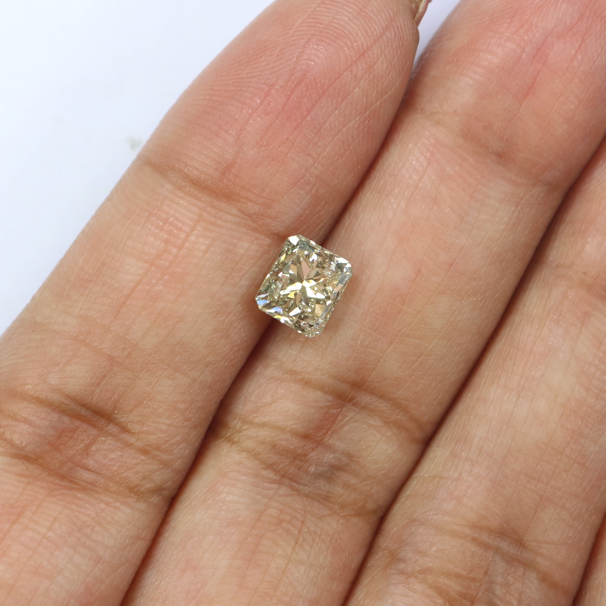 1.48 CT Natural Loose Radiant Shape Diamond White - J Color Radiant Cut Diamond 6.05 MM Natural Loose Radiant Brilliant Cut Diamond QL2640