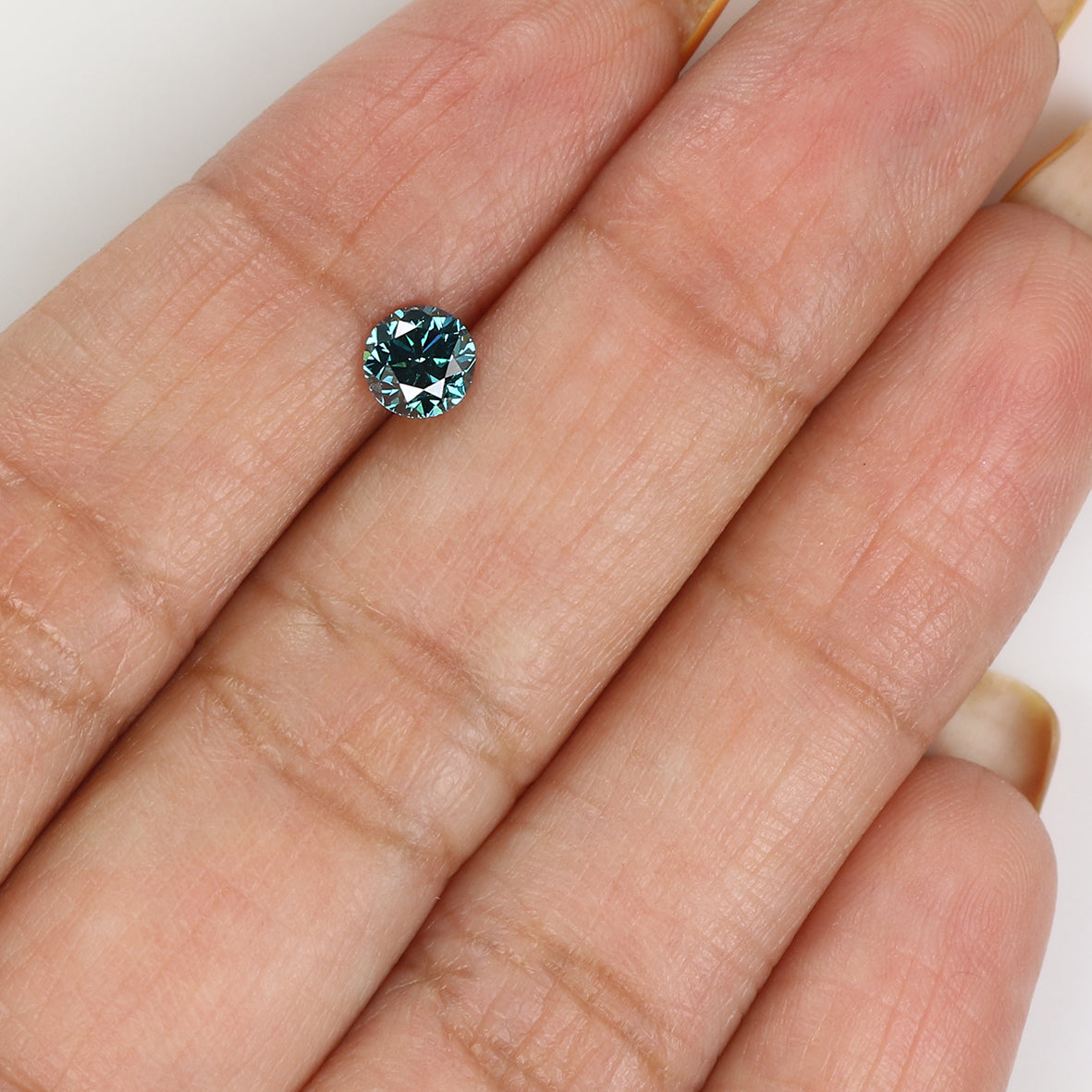 0.50 Ct Natural Loose Round Shape Diamond Blue Color Round Cut Diamond 4.80 MM Natural Loose Diamond Round Brilliant Cut Diamond LQ1781