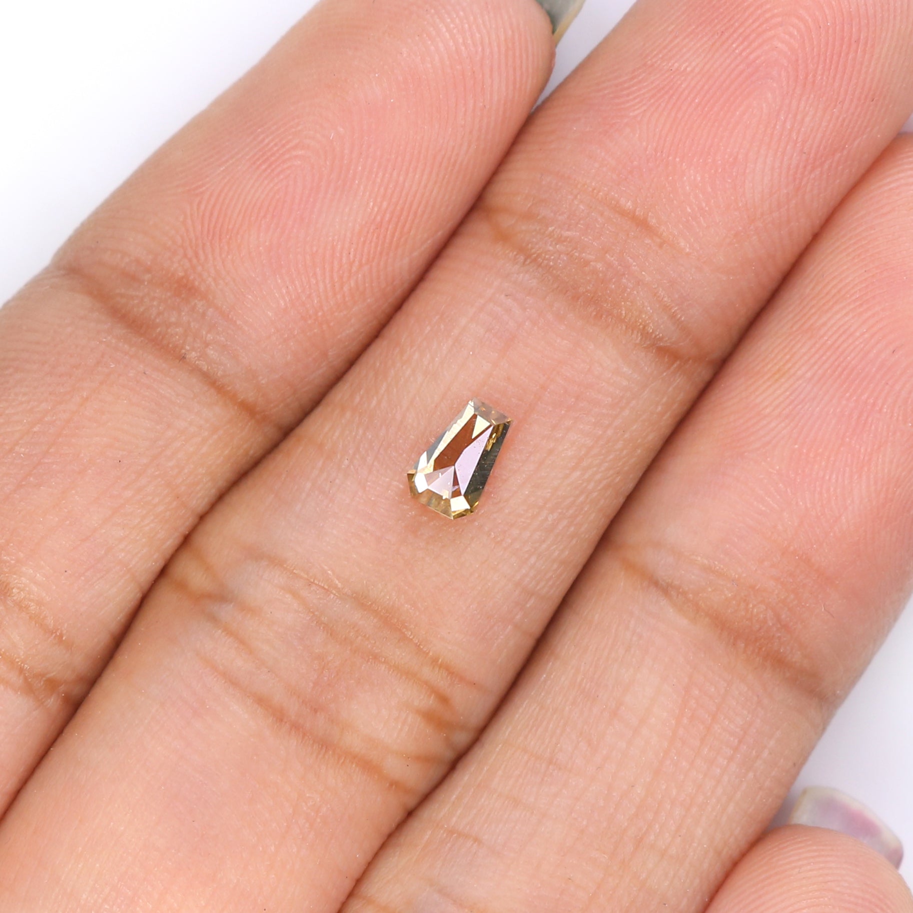 0.36 CT Natural Loose Antique Shape Diamond Brown Color Antique Cut Diamond 5.10 MM Natural Loose Brown Color Antique Rose Cut Diamond KQ604