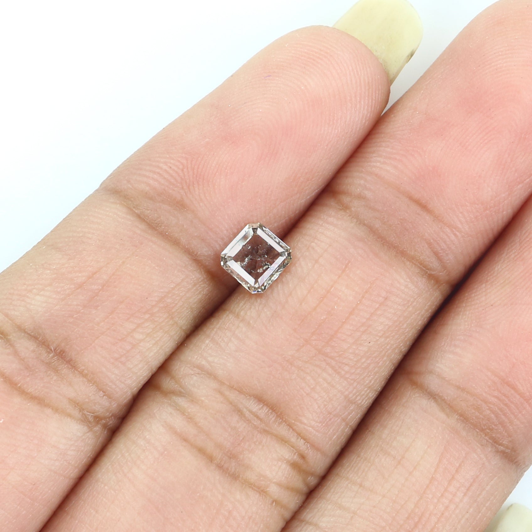 0.42 CT Natural Loose Radiant Shape Diamond Brown Color Radiant Cut Diamond 4.60 MM Natural Brown Diamond Radiant Rose Cut Diamond LQ5960