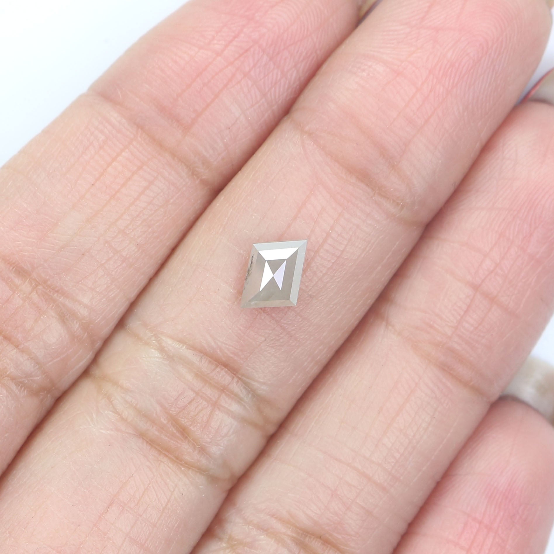 0.76 Ct Natural Loose Kite Shape Diamond Grey Color Kite Cut Diamond 7.40 MM Natural Loose Diamond Grey Kite Shape Rose Cut Diamond LQ7326