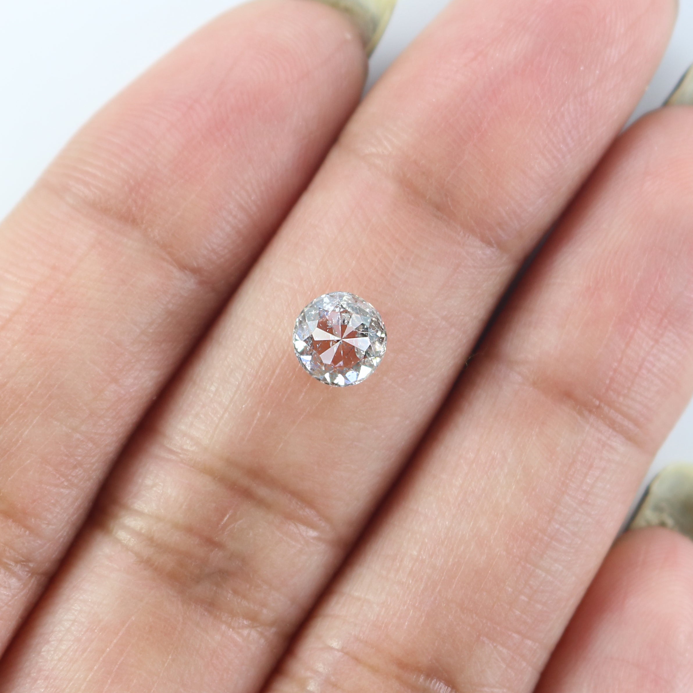 Natural Loose Round Rose Cut Diamond White - G Color 0.91 CT 5.79 MM Round Shape Rose Cut Diamond L2617