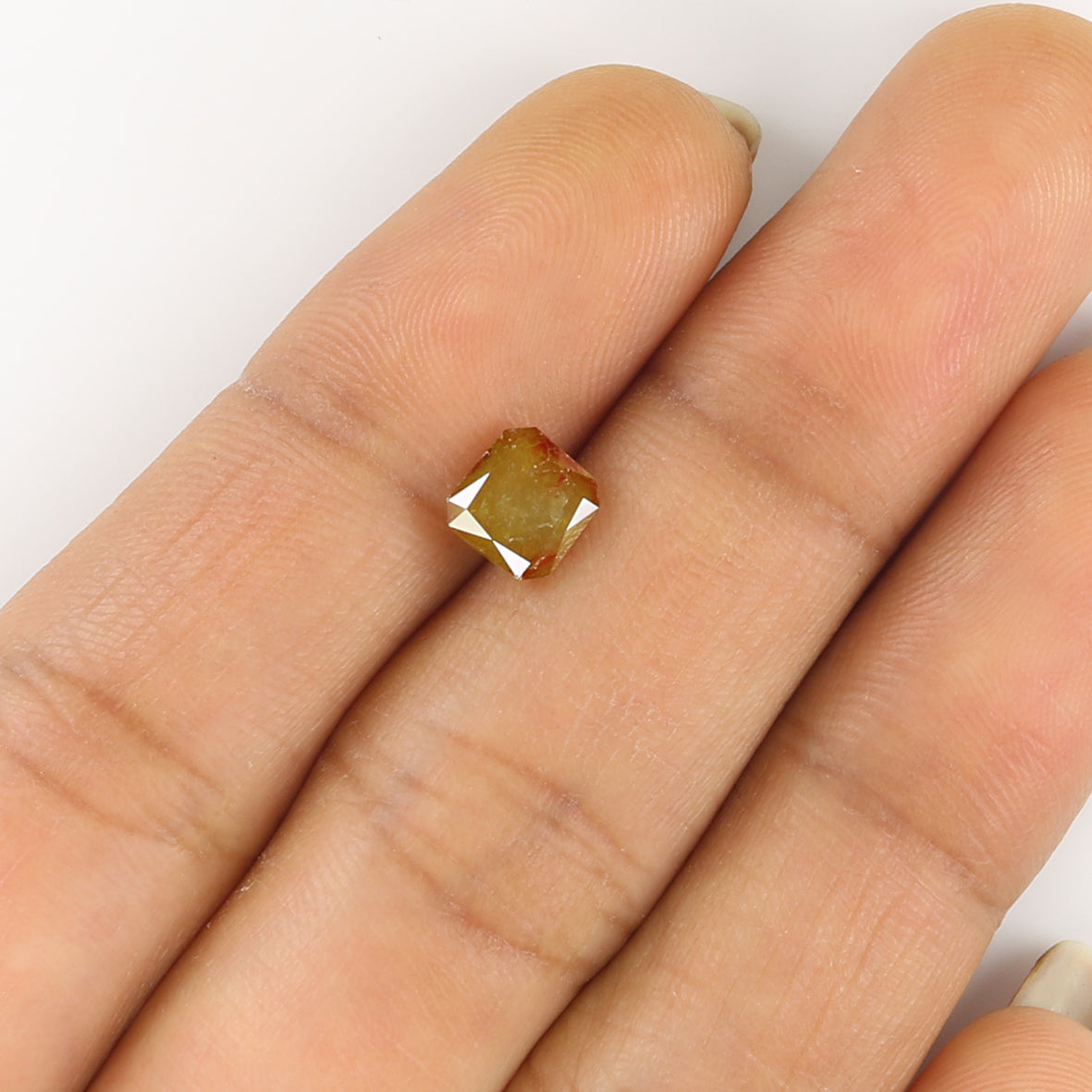 1.19 CT Natural Loose Radiant Shape Diamond Yellow Color Radiant Diamond 5.80 MM Natural Yellow Color Radiant Brilliant Cut Diamond KQ621