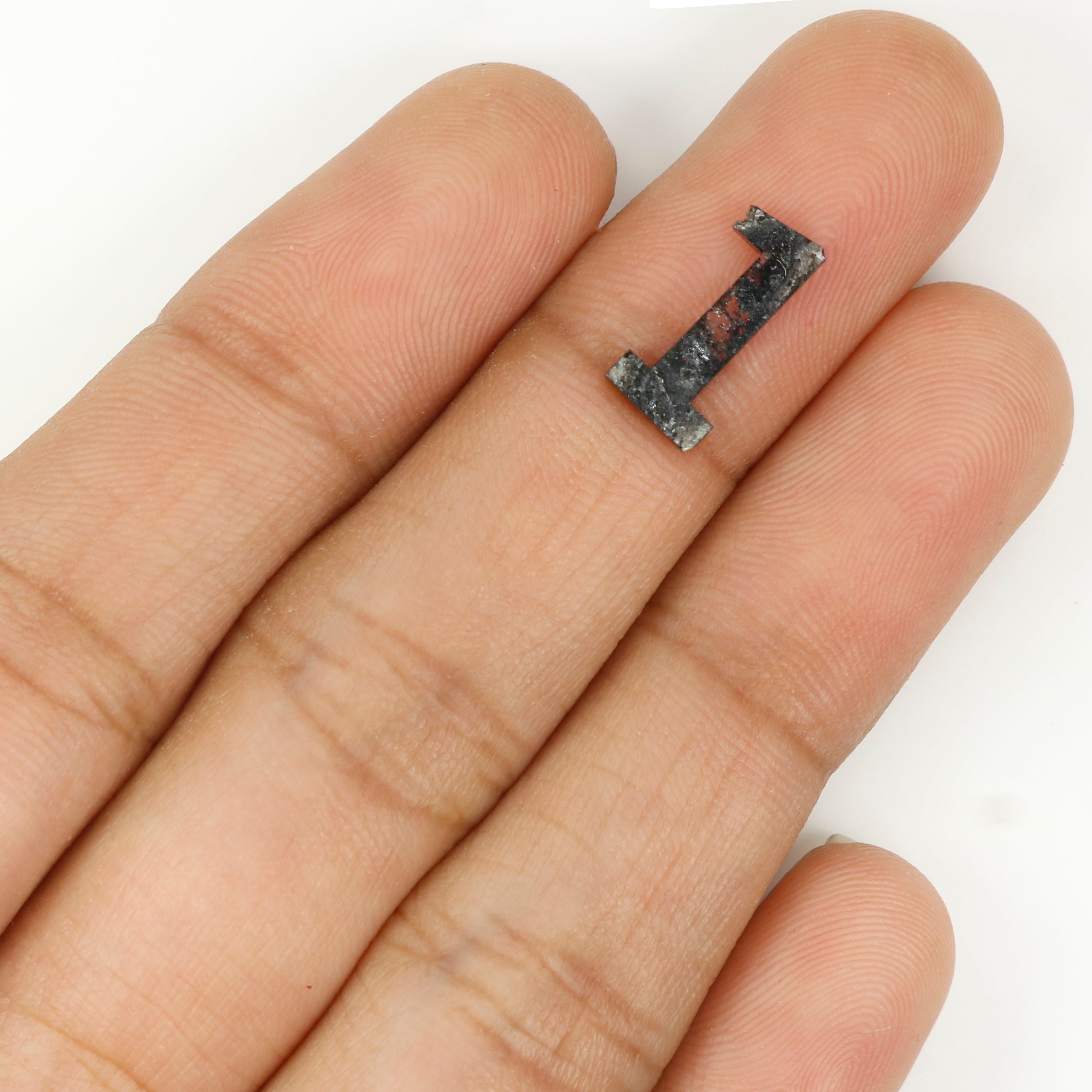 0.66 CT Natural Loose Numeric One Shape Diamond Black Color Antique Diamond 12.00 MM Natural Loose Black Color Numeric One Cut Diamond LQ670