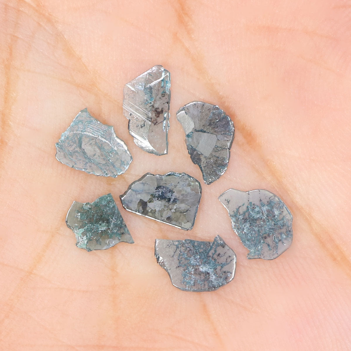 1.14 CT Natural Loose Slice Shape Diamond Blue Color Slice Cut Diamond 6.00 MM Natural Loose Blue Color Slice Irregular Cut Diamond LQ9175