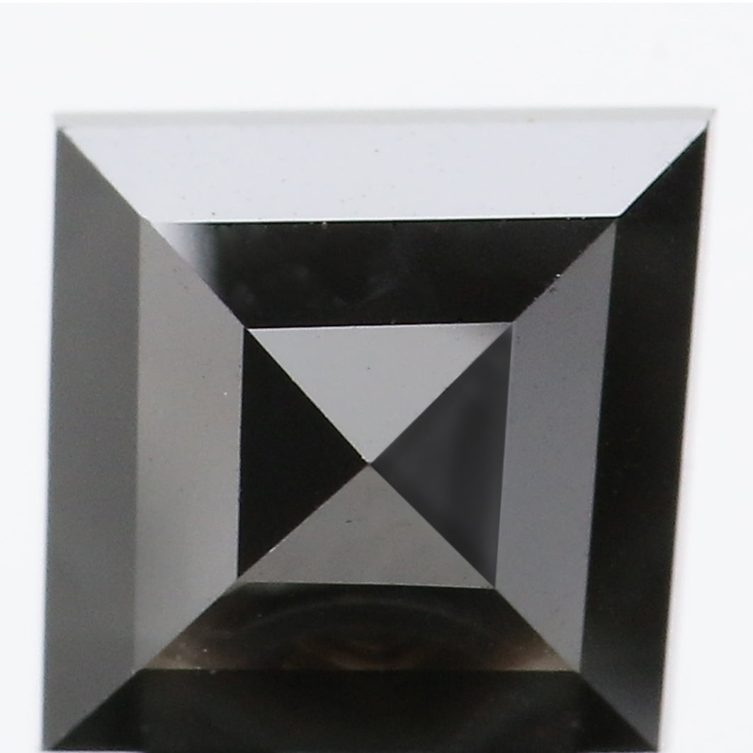 3.07 Ct IGI CERTIFIED Natural Loose Princess Cut Diamond Fancy Black Color Diamond 7.50 MM Natural Loose Diamond Kite Shape Diamond QL8662