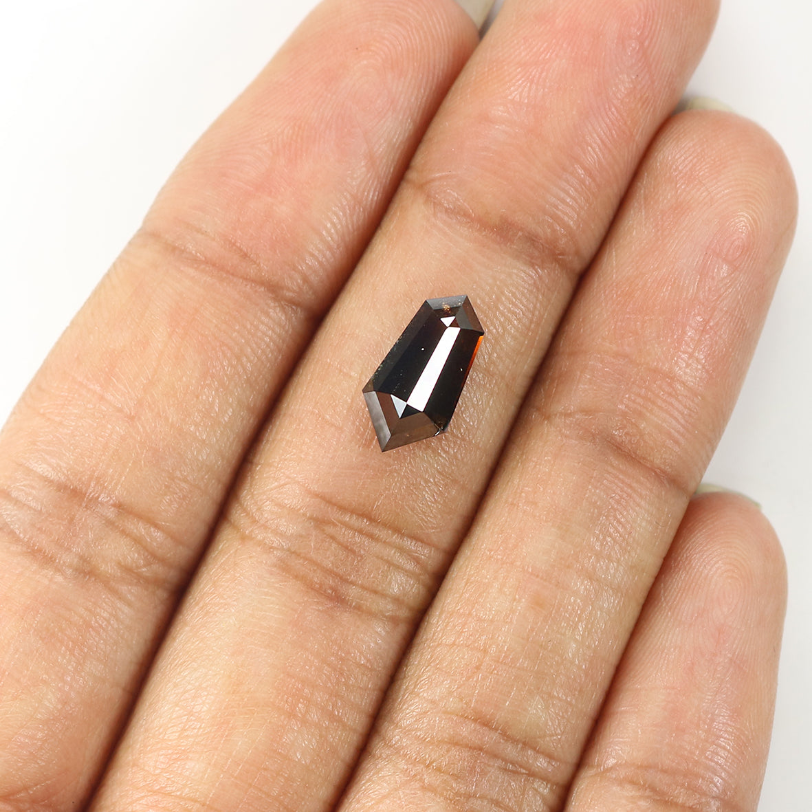 1.84 CT Natural Loose Shield Shape Diamond Brown Color Shield Shape Diamond 11.55 MM Natural Loose Diamond Shield Rose Cut Diamond QL1872