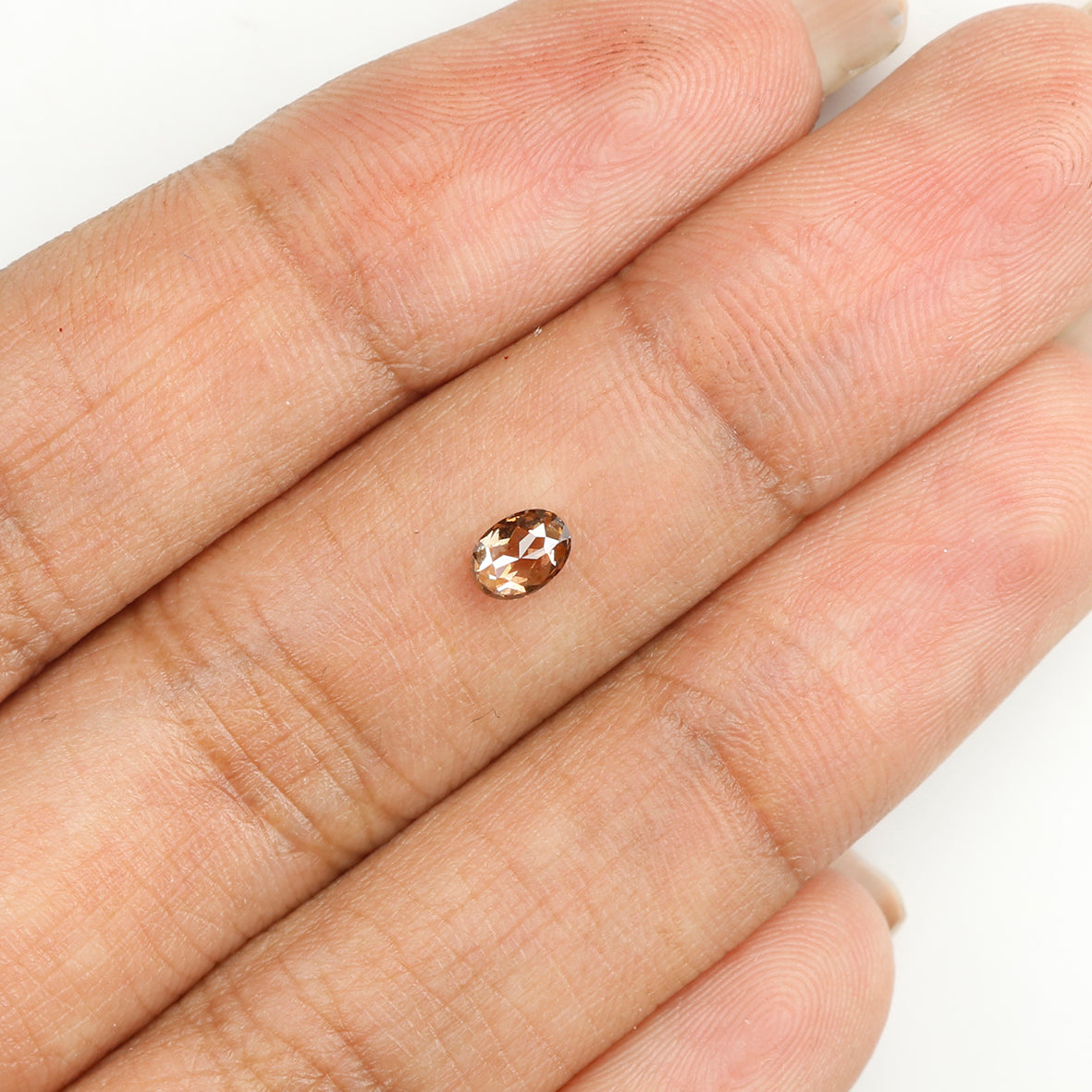 0.25 CT Natural Loose Oval Shape Diamond Brown Color Oval Cut Diamond 4.55 MM Natural Loose Brown Color Diamond Oval Rose Cut Diamond LQ487