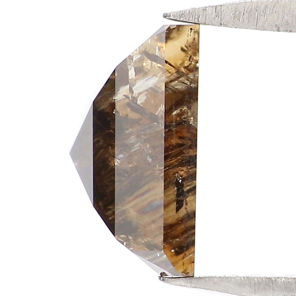 1.68 CT Natural Loose Square Shape Diamond Deep Brown Color Square Cut Diamond 7.10 MM Natural Loose Diamond Square Rose Cut Diamond LQ7517
