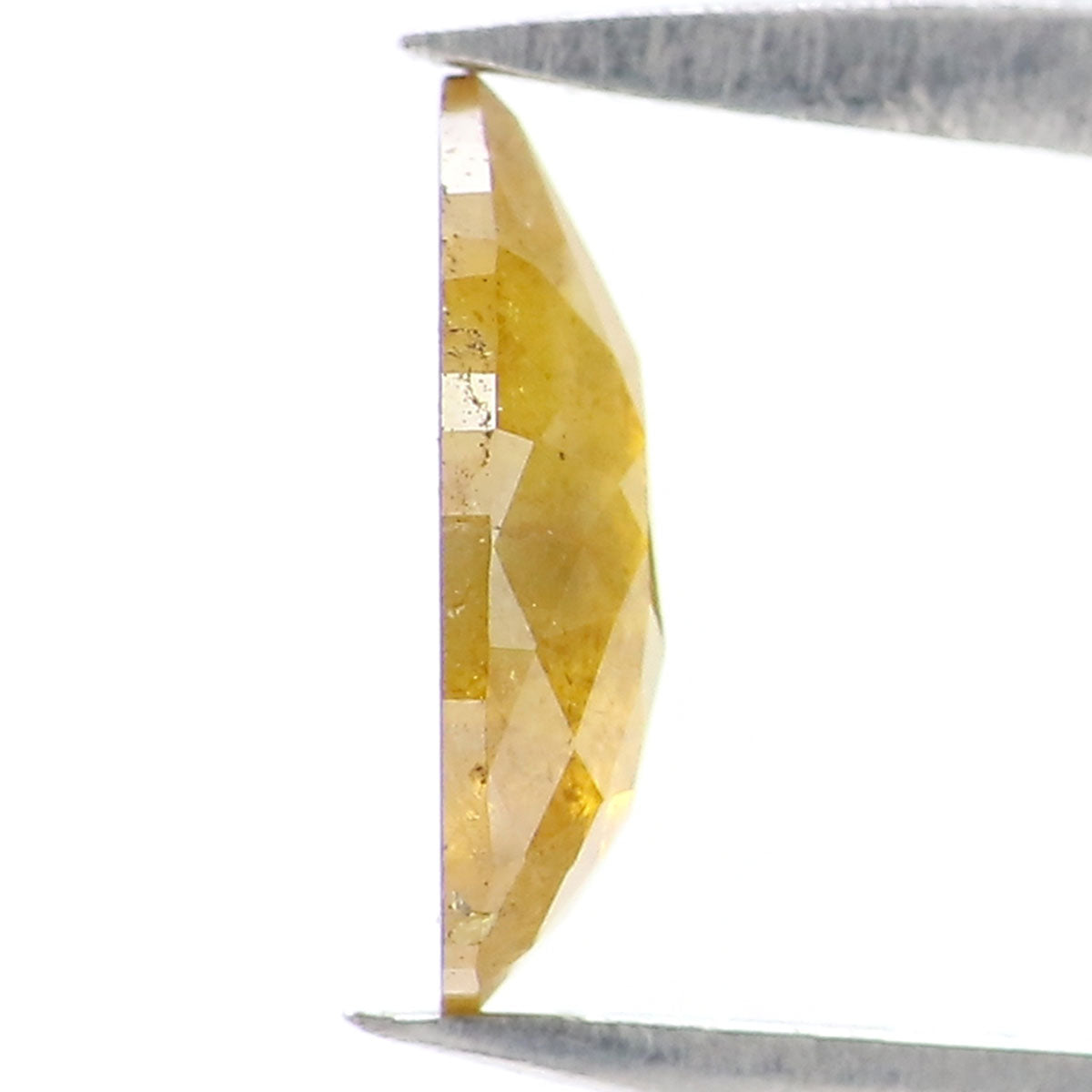 0.55 CT Natural Loose Pear Shape Diamond Yellow Color Pear Shape Diamond 7.60 MM Natural Loose Yellow Diamond Pear Rose Cut Diamond QK2580