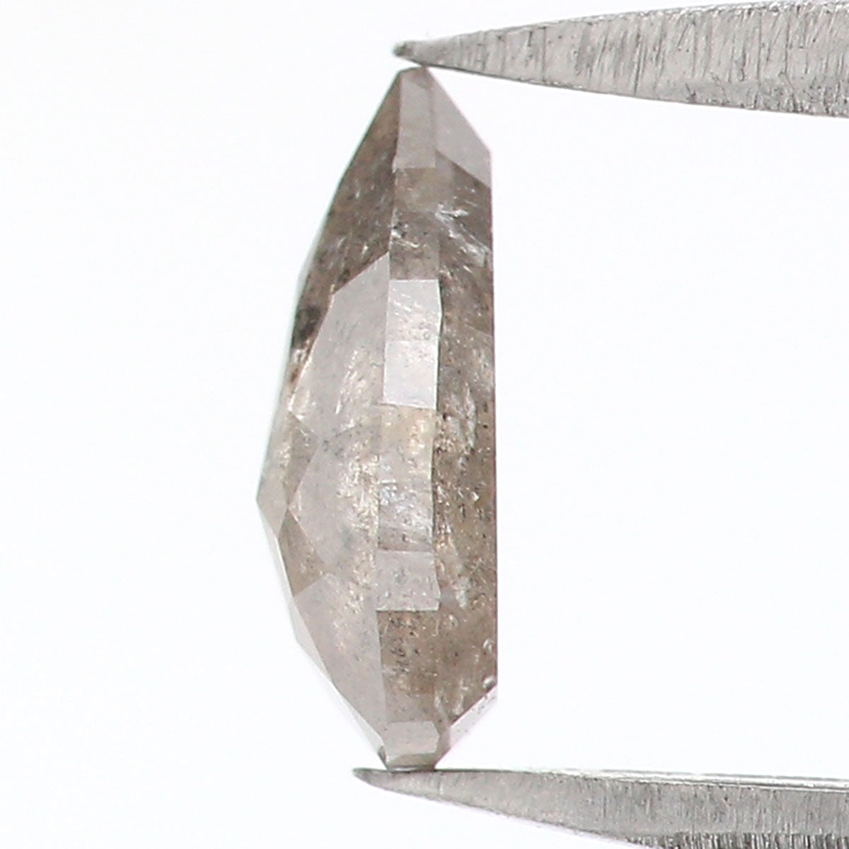 0.63 CT Natural Loose Pear Shape Diamond Brown Color Pear Cut Diamond 7.10 MM Natural Loose Grey Color Diamond Pear Rose Cut Diamond LQ7355