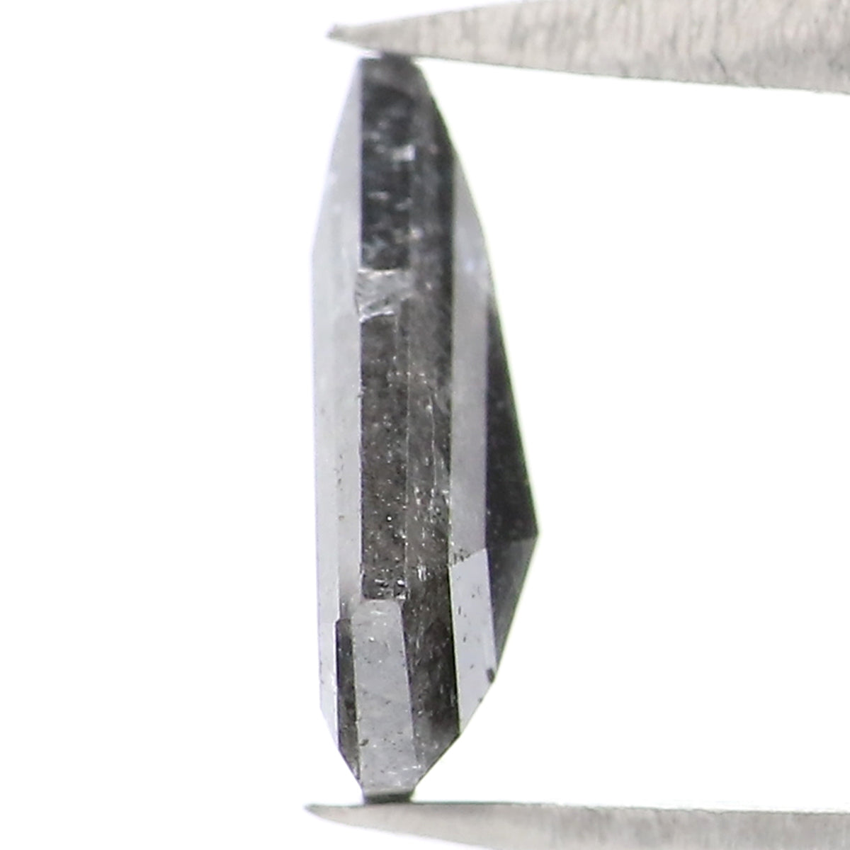 0.90 Ct Natural Loose Shield Shape Diamond Black Color Shield Cut Diamond 8.05 MM Natural Loose Salt And Pepper Shield Cut Diamond LQ2203