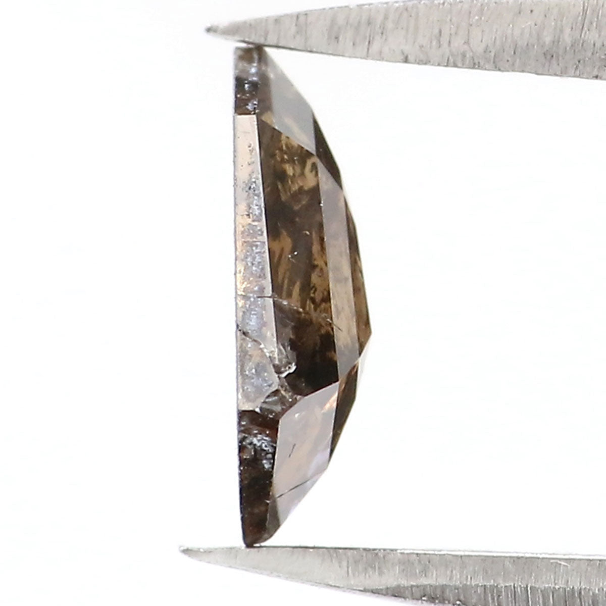 0.73 CT Natural Loose Shield Shape Diamond Brown Color Shield Cut Diamond 7.80 MM Natural Brown Color Diamond Shield Rose Cut Diamond LQ7440