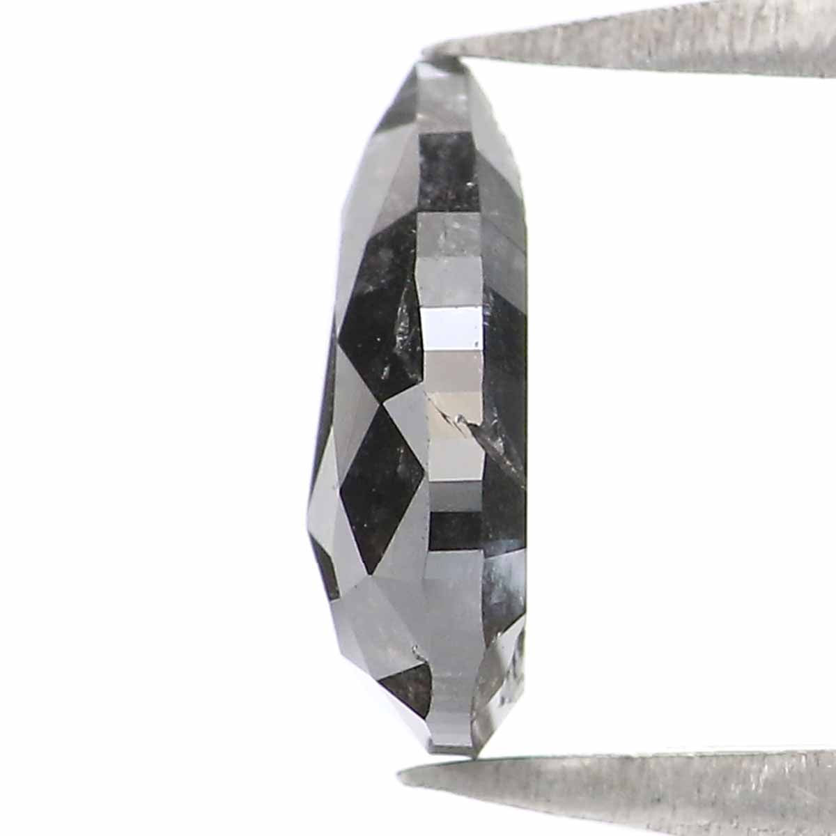 0.67 Ct Natural Loose Pear Shape Diamond Salt And Pepper Pear Cut Diamond 7.30 MM Natural Loose Diamond Pear Shape Rose Cut Diamond LQ2371