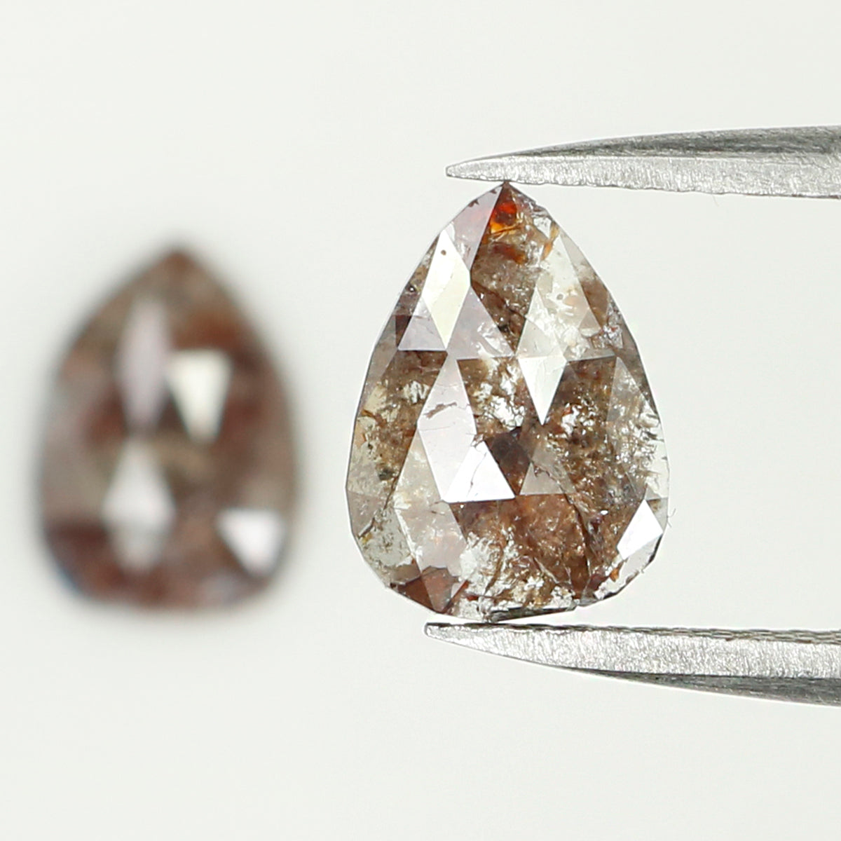 2.06 CT Natural Loose Diamond, Pear Pair Diamond, Brown Pair Diamond, Rustic Diamond, Pear Cut Diamond, Fancy Color Diamond, KDL6875