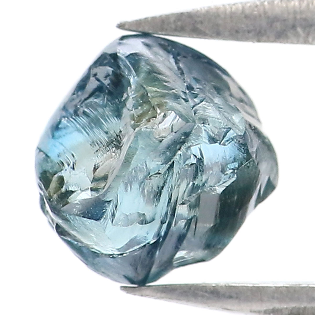 Natural Loose Rough Blue Color Diamond 1.14 CT 5.99 MM Rough Irregular Cut Diamond KDL2322