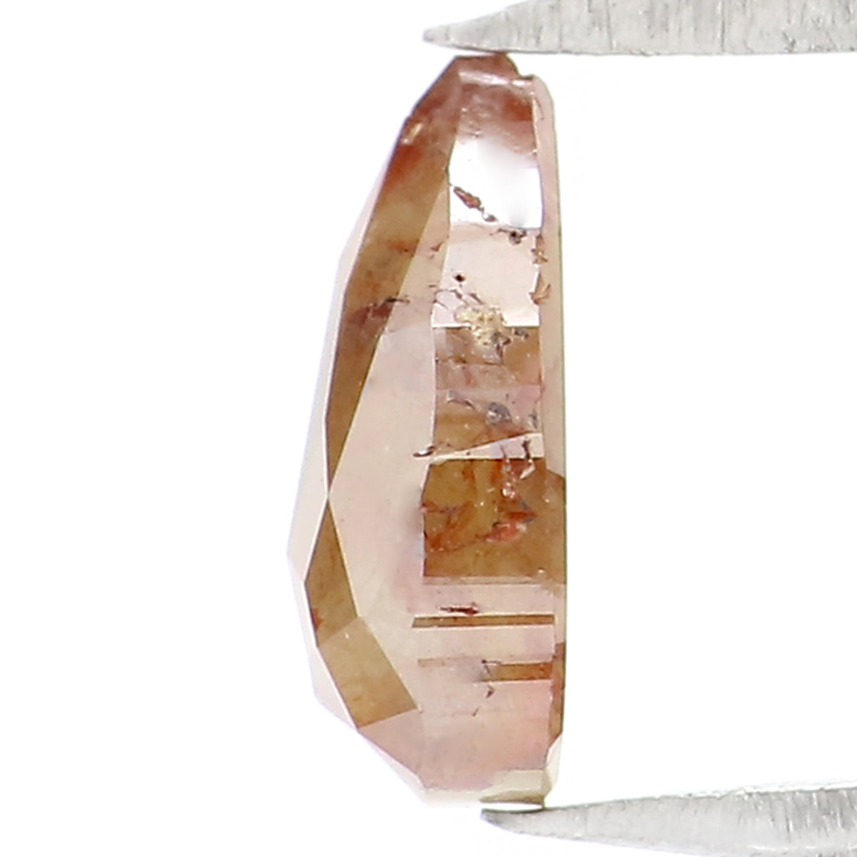 0.68 CT Natural Loose Pear Shape Diamond Brown Color Pear Cut Diamond 6.75 MM Natural Loose Brown Color Diamond Pear Rose Cut Diamond LQ1993