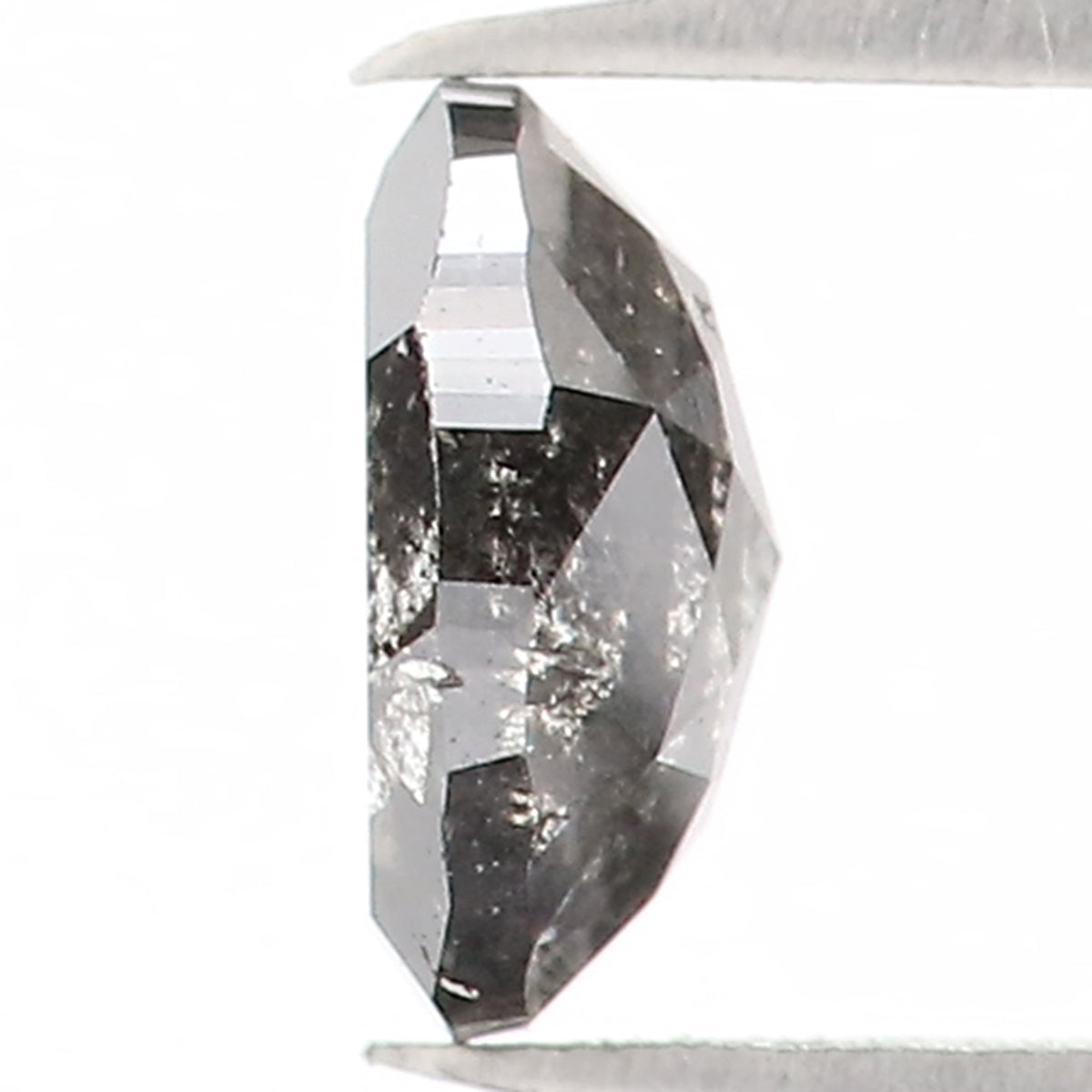 0.37 Ct Natural Loose Oval Shape Diamond Black Color Oval Cut Diamond 5.00 MM Natural Loose Salt And Pepper Oval Shape Diamond LQ1185
