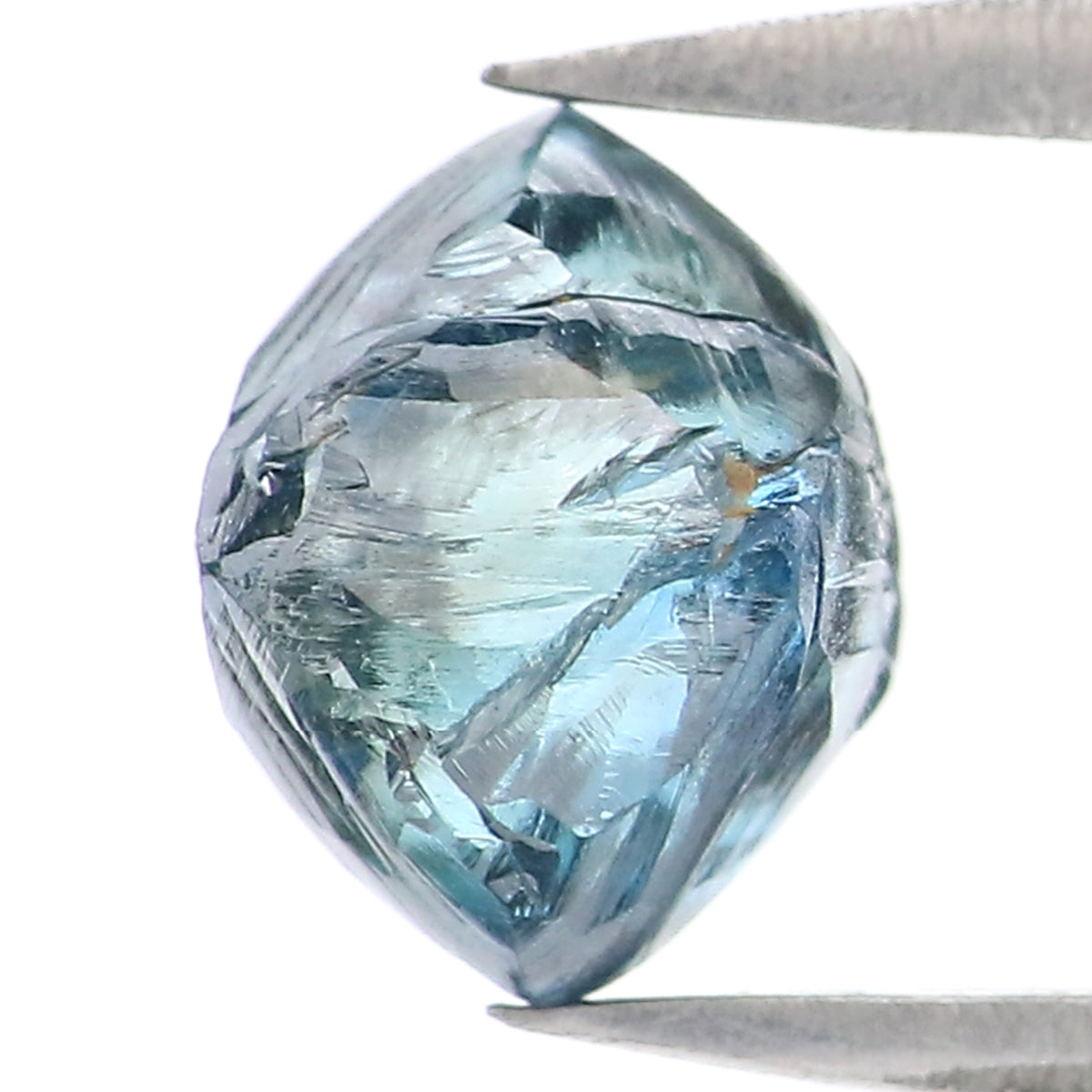 1.48 CT Natural Loose Rough Shape Diamond Blue Color Rough Cut Diamond 7.00 MM Natural Loose Blue Color Rough Irregular Cut Diamond L2357