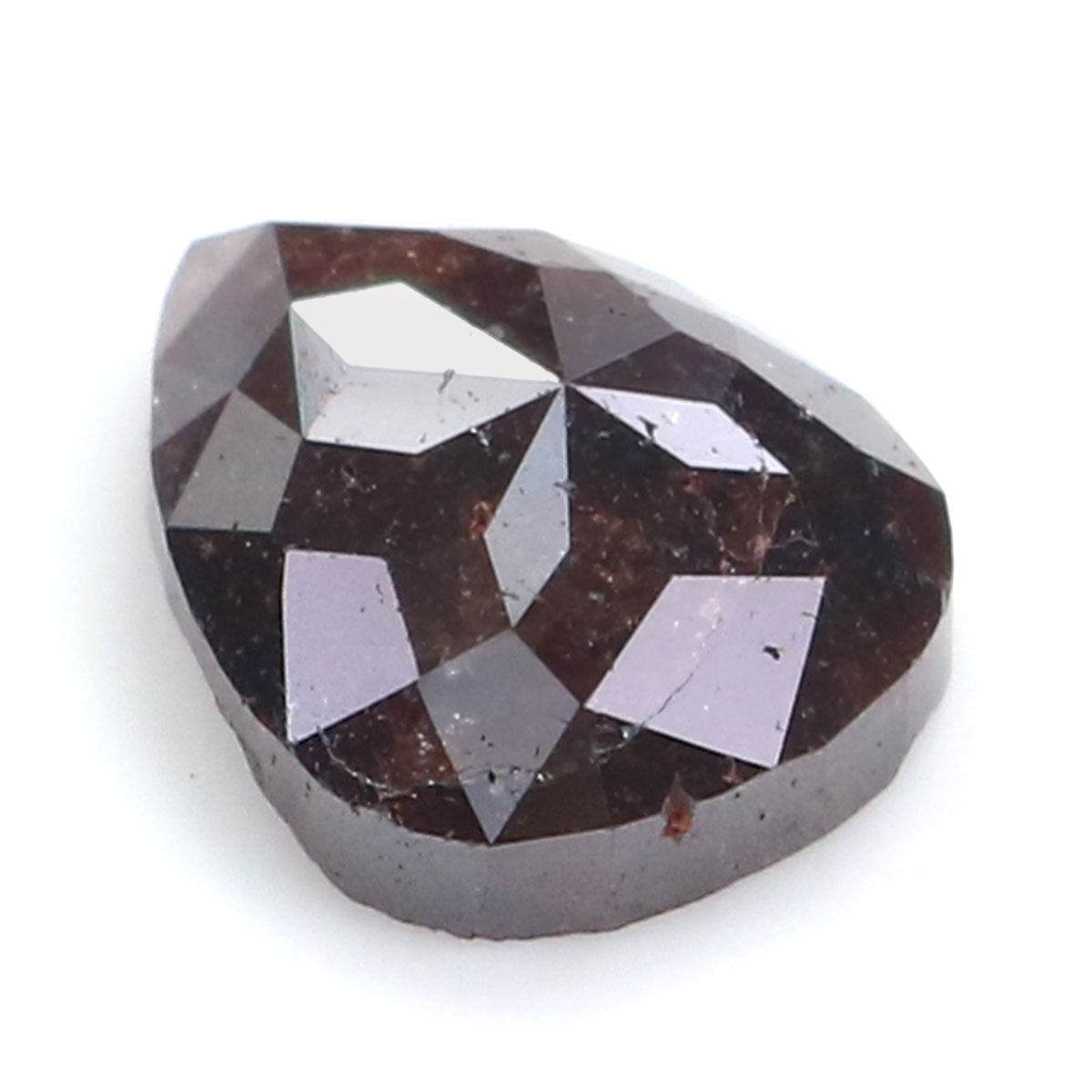 2.03 CT Natural Loose Pear Shape Diamond Brown Color Pear Cut Diamond 9.20 MM Natural Loose Brown Color Diamond Pear Rose Cut Diamond LQ6020