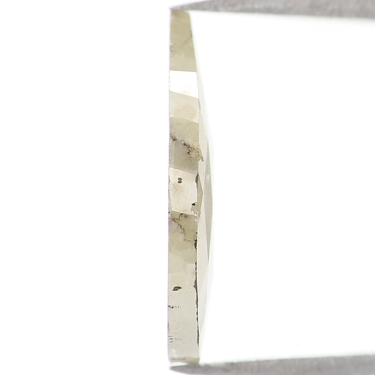 2.35 CT Natural Loose Pear Shape Diamond Yellow Color Pear Cut Diamond 13.85 MM Natural Loose Diamond Grey Color Pear Rose Cut Diamond LQ1556