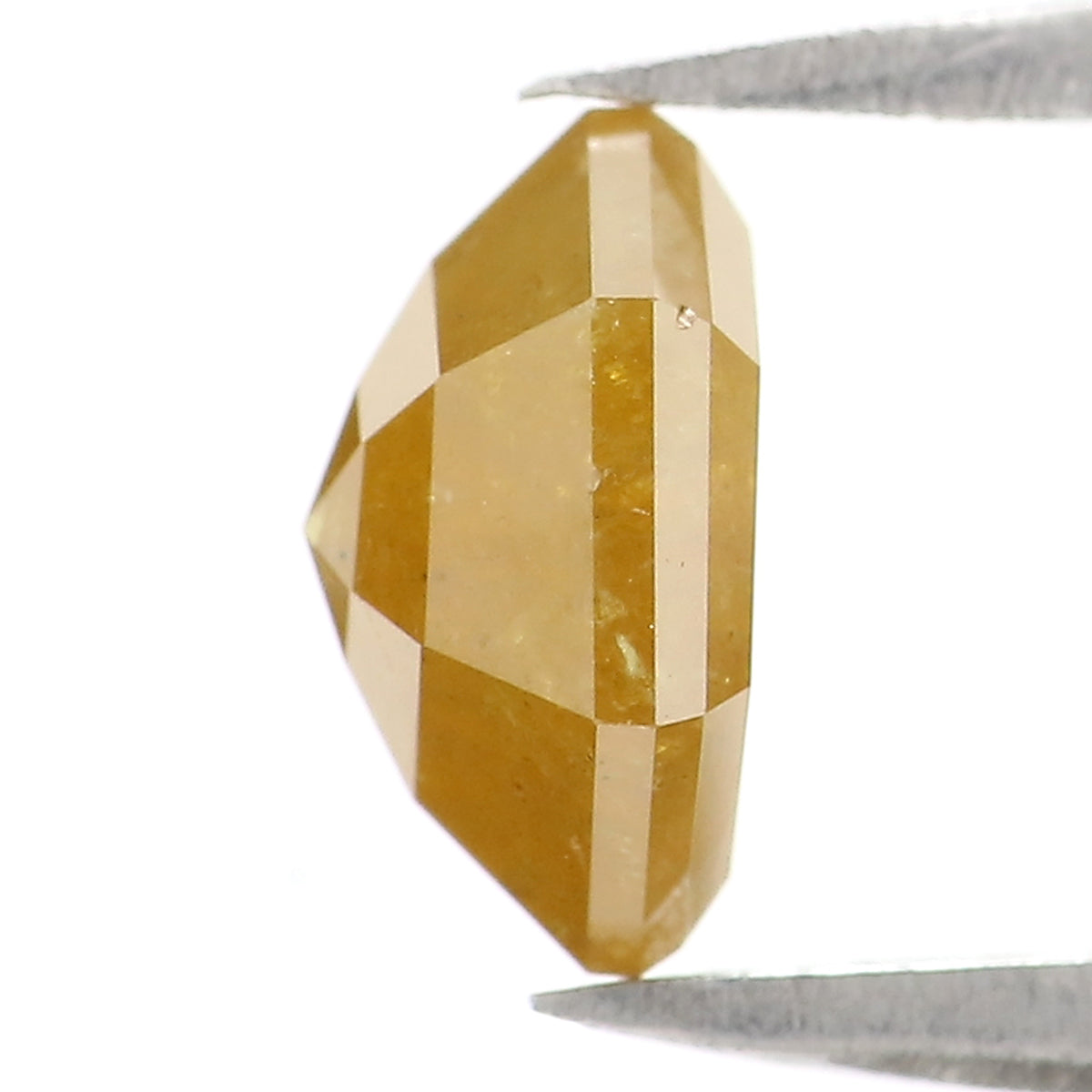 Natural Loose Hexagon Yellow Color Diamond 1.40 CT 7.48 MM Hexagon Shape Rose Cut Diamond L2690