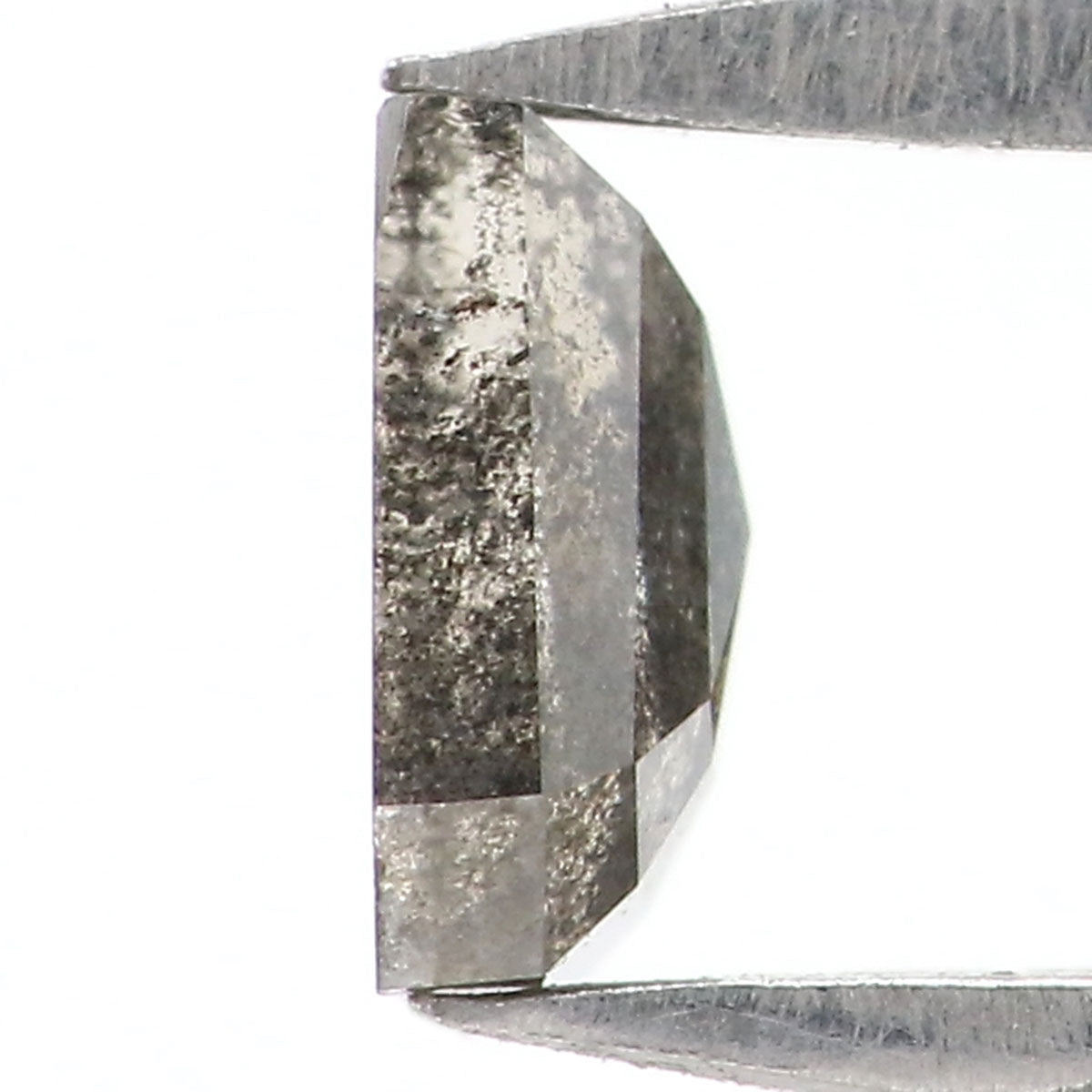 0.38 CT Natural Loose Coffin Shape Diamond Salt And Pepper Coffin Diamond 4.70 MM Natural Loose Black Grey Coffin Rose Cut Diamond LQ8819