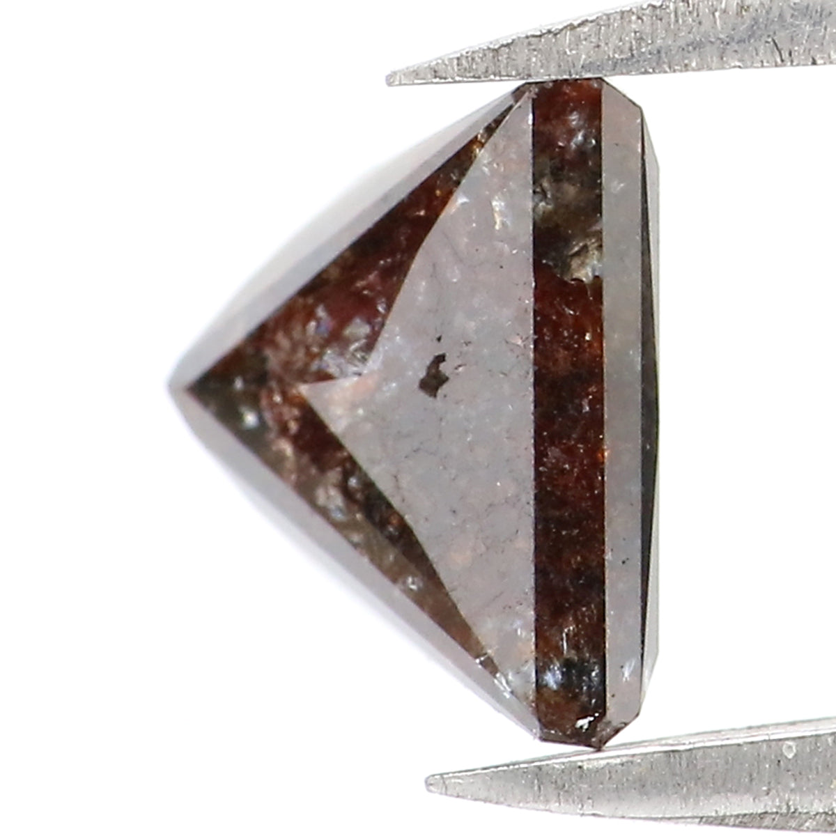 1.95 Ct Natural Loose Princess Shape Diamond Grey Brown Color Diamond 6.70 MM Natural Loose Diamond Princess Brilliant Cut Diamond LQ8720