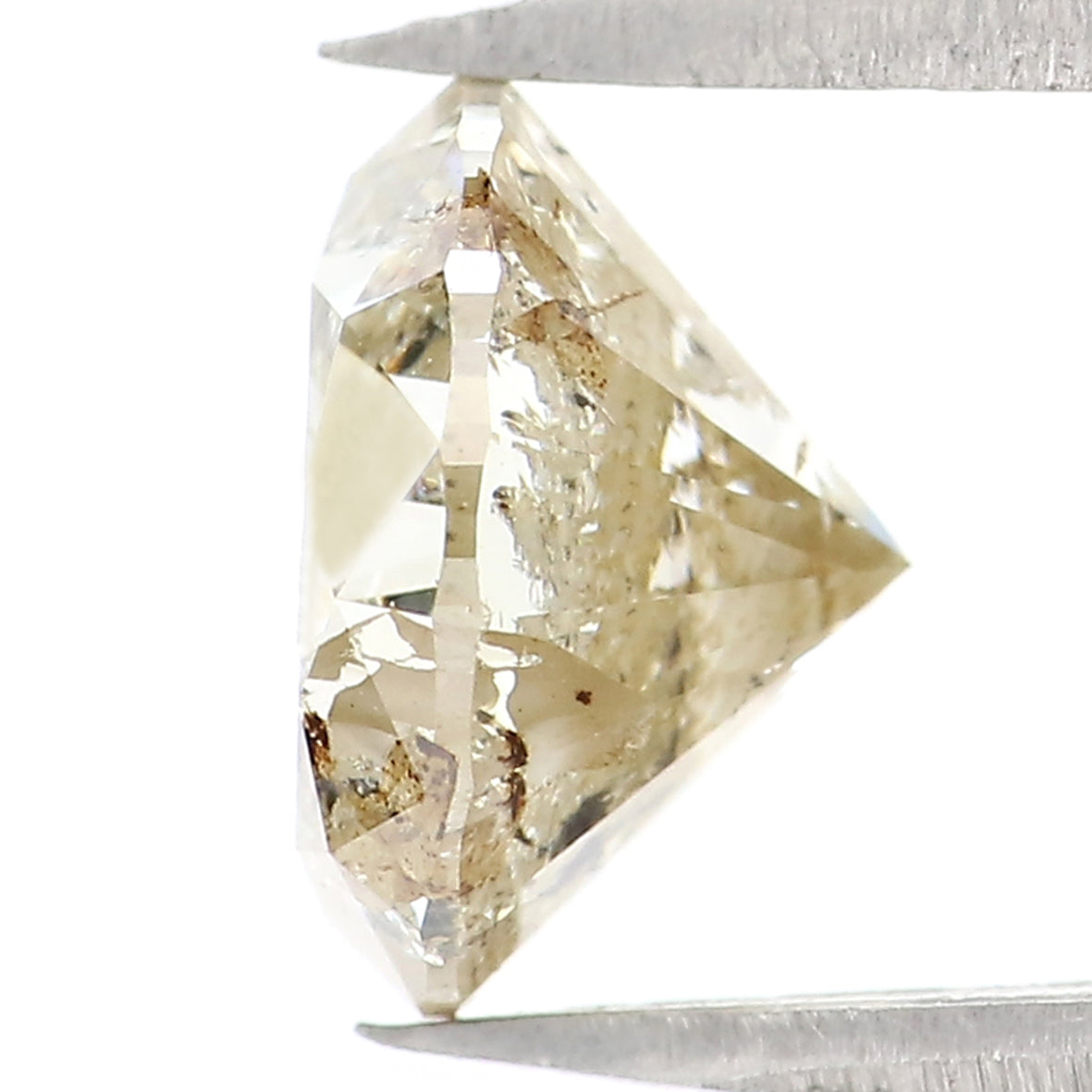 2.01 Ct Natural Loose Round Shape Diamond Brown Color Round Diamond 7.85 MM Natural Loose Brown Diamond Round Brilliant Cut Diamond QL405