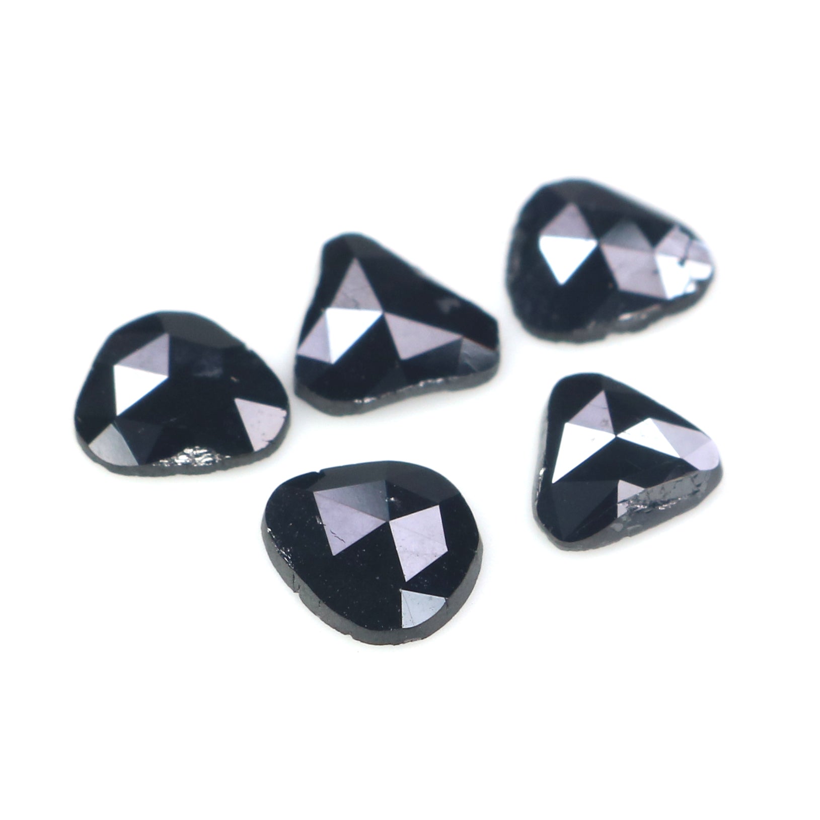 Natural Loose Slice Black Color Diamond 1.39 CT 5.65 MM Slice Shape Rose Cut Diamond KR2624