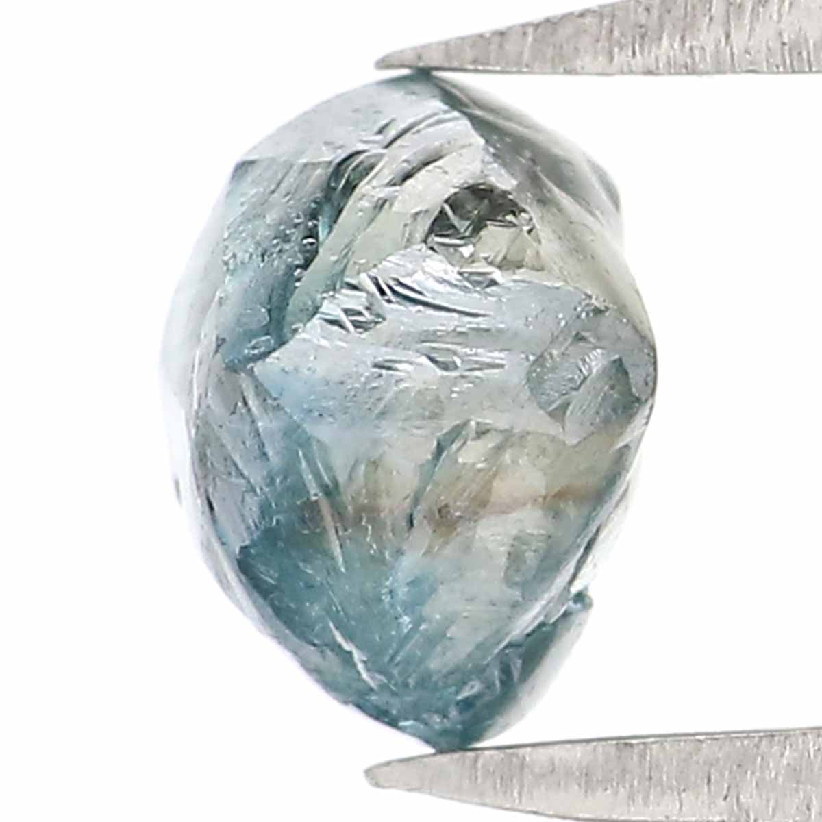 Natural Loose Rough Blue Color Diamond 1.11 CT 5.85 MM Rough Irregular Cut Diamond KDL2358