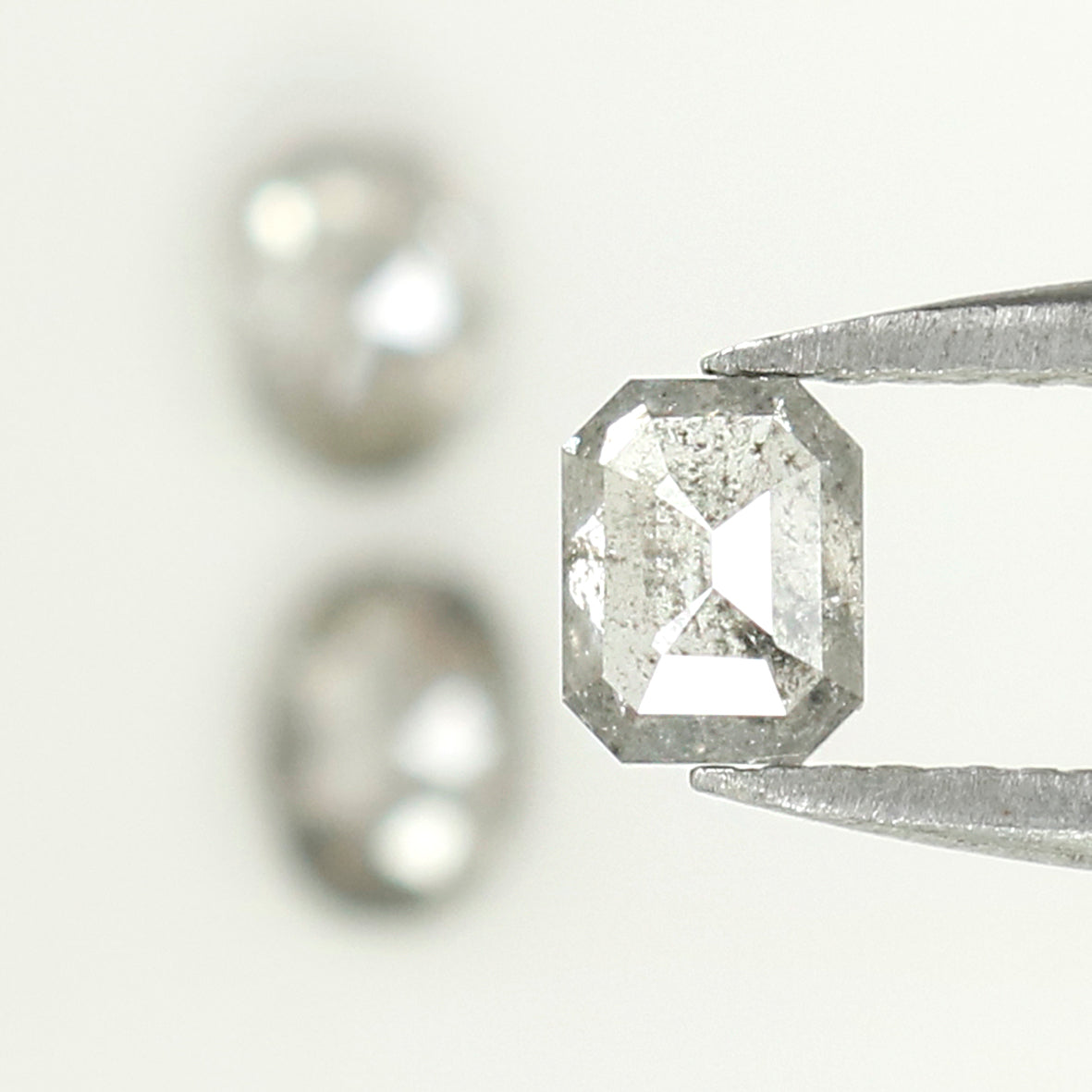 0.85 Ct Natural Loose Diamond, Mix Diamond, Salt And Pepper Diamond, Black Diamond, Grey Diamond, Minimal Diamond, Geometric Diamond, KDL636