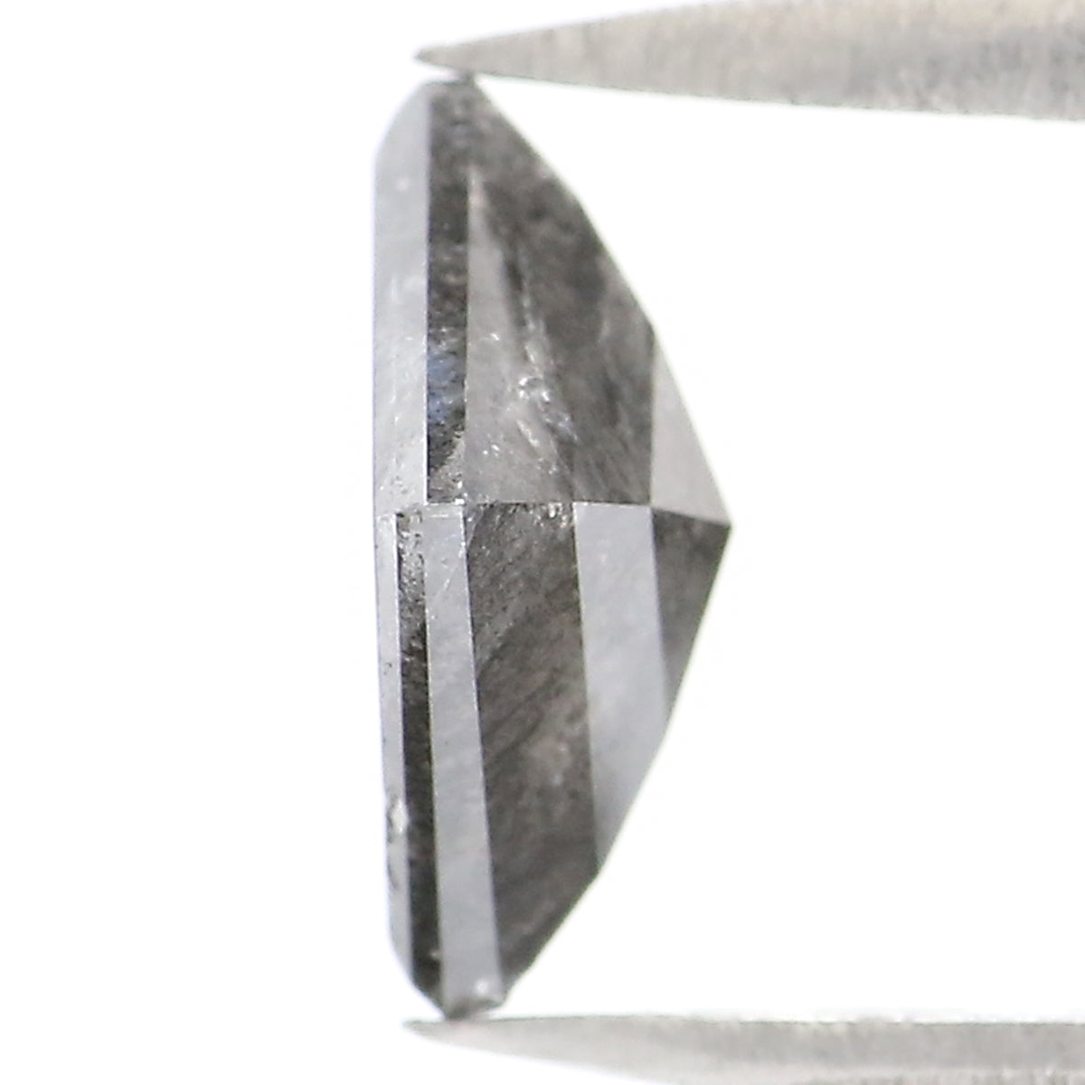 0.97 CT Natural Loose Kite Shape Diamond Salt And Pepper Kite Cut Diamond 8.10 MM Black Grey Color Kite Shape Rose Cut Diamond QL2199
