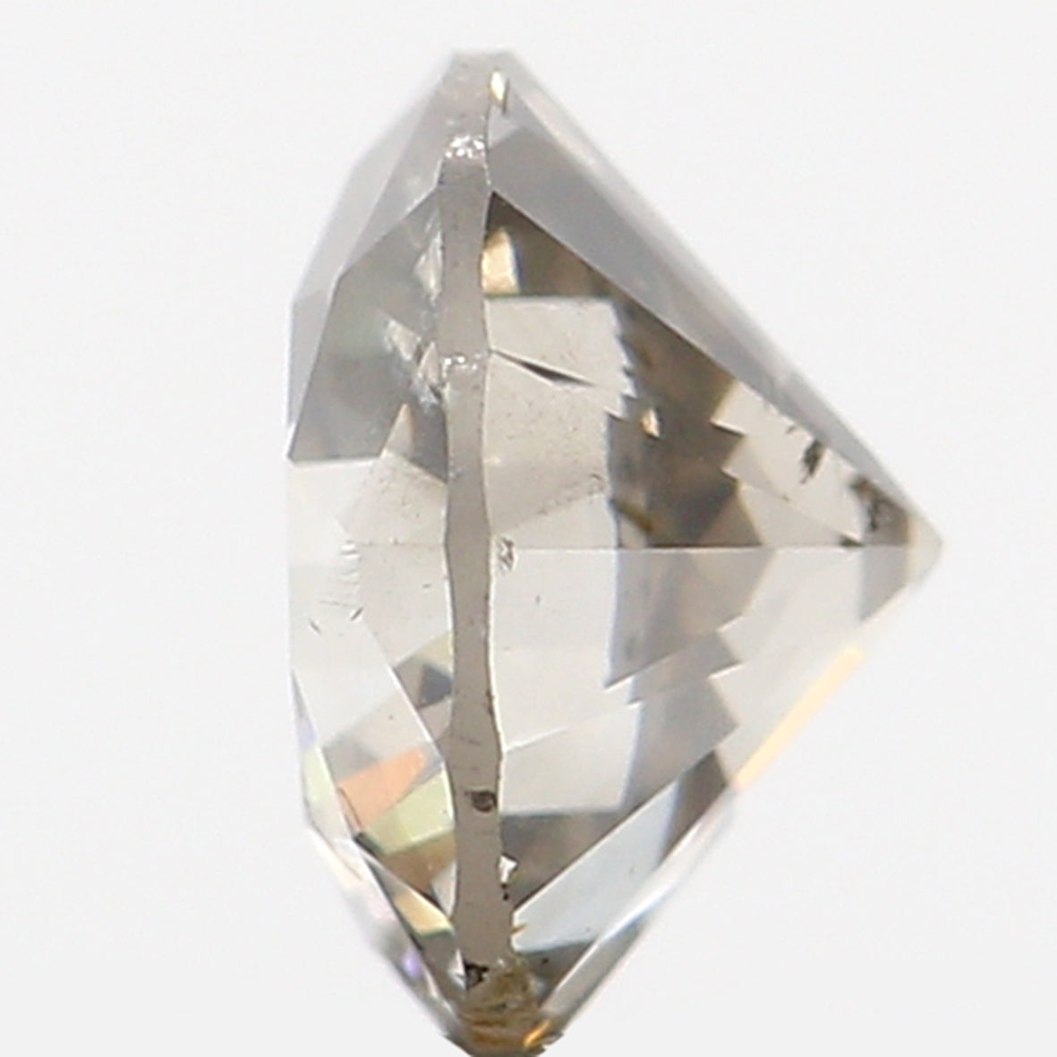 0.50 Ct Natural Loose Diamond, Fancy Grey Diamond, Round Diamond, Round Brilliant Cut Diamond, Sparkling Diamond, Rustic Diamond L5098