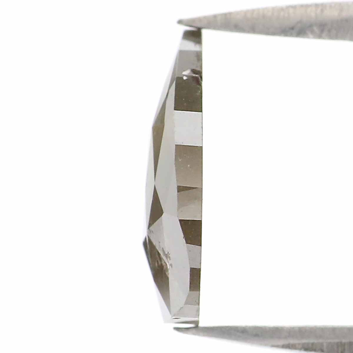 1.12 CT Natural Loose Pear Shape Diamond Grey Color Pear Cut Diamond 9.10 MM Natural Loose Grey Color Diamond Pear Rose Cut Diamond LQ6972